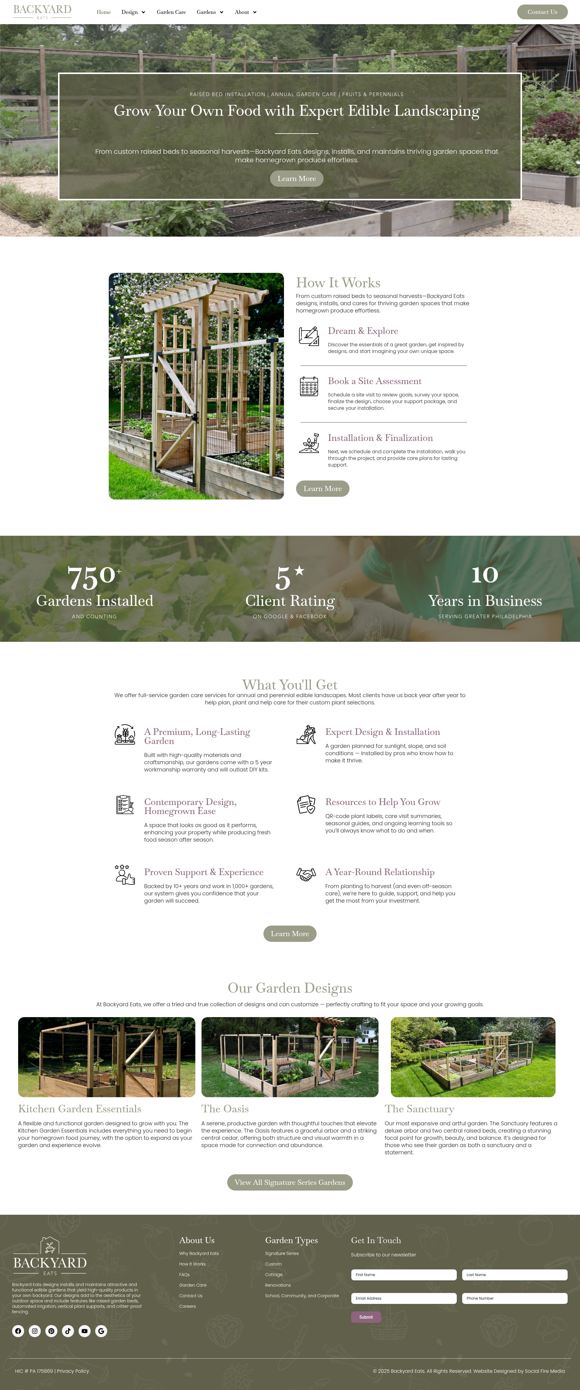 Screenshot of backyard-eats.com