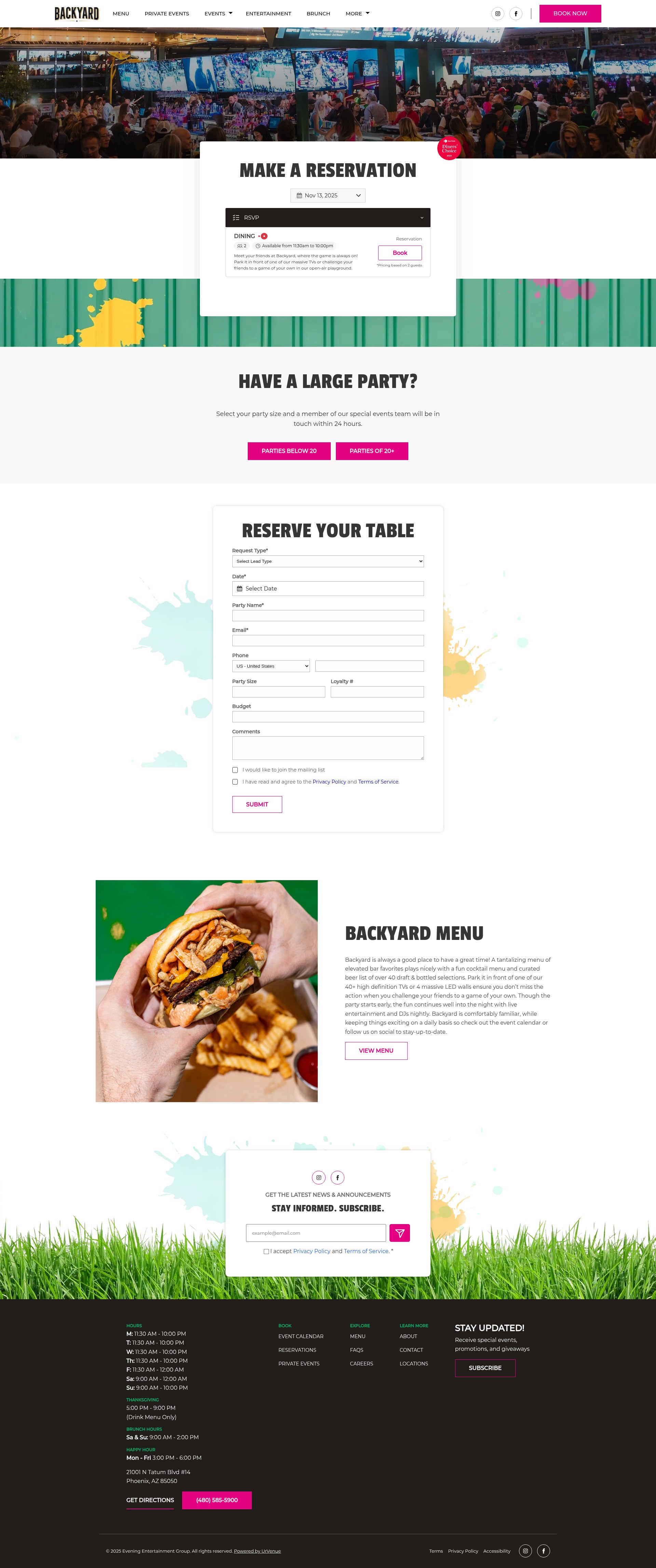 Screenshot of backyarddesertridge.com