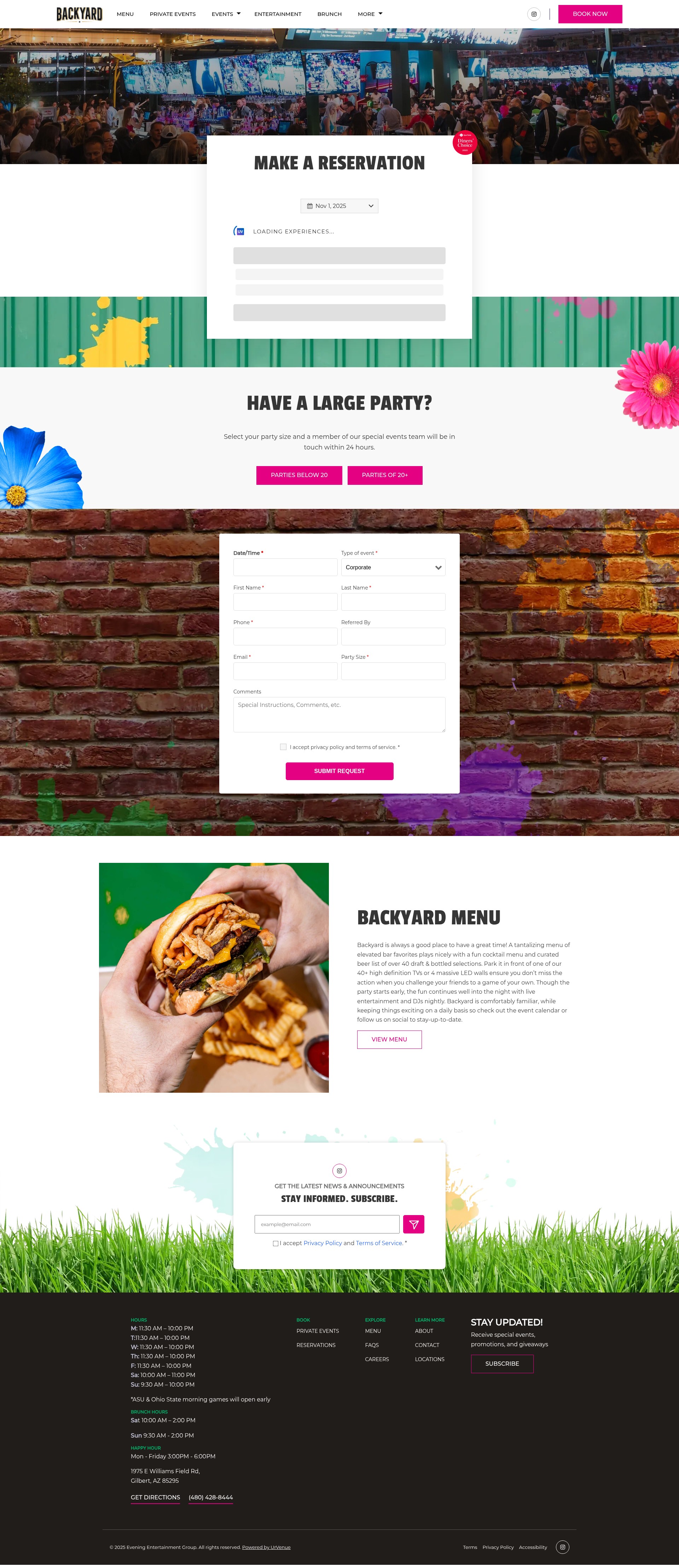 Screenshot of backyardgilbert.com