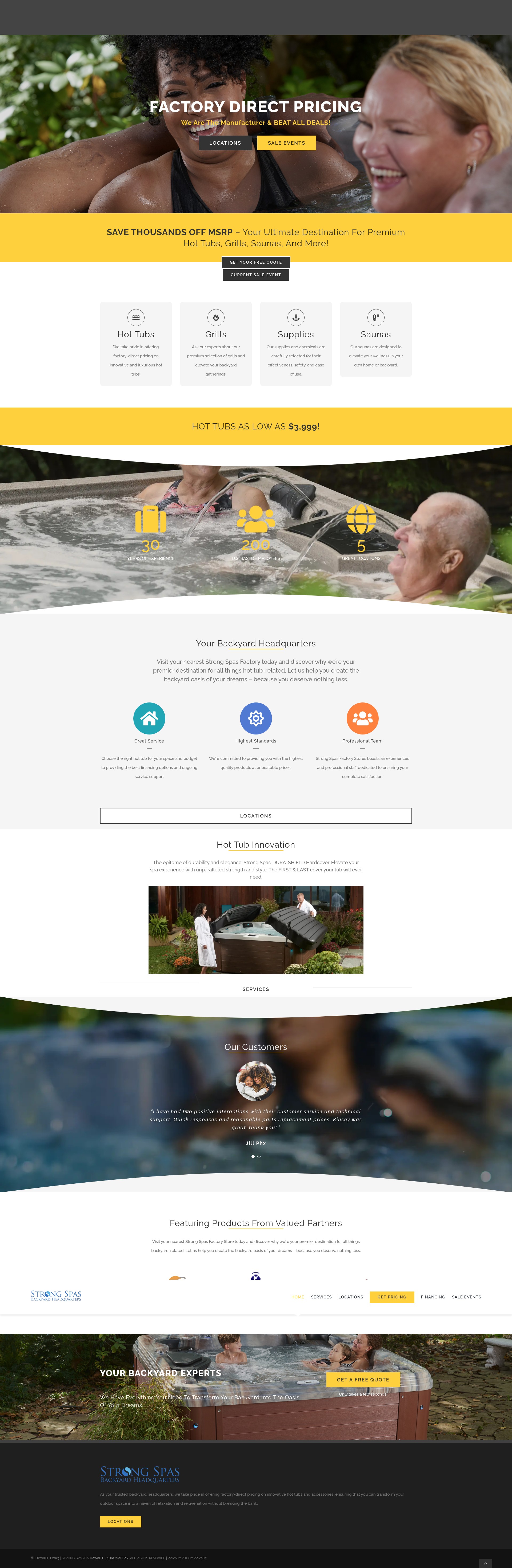 Screenshot of backyardheadquarters.com