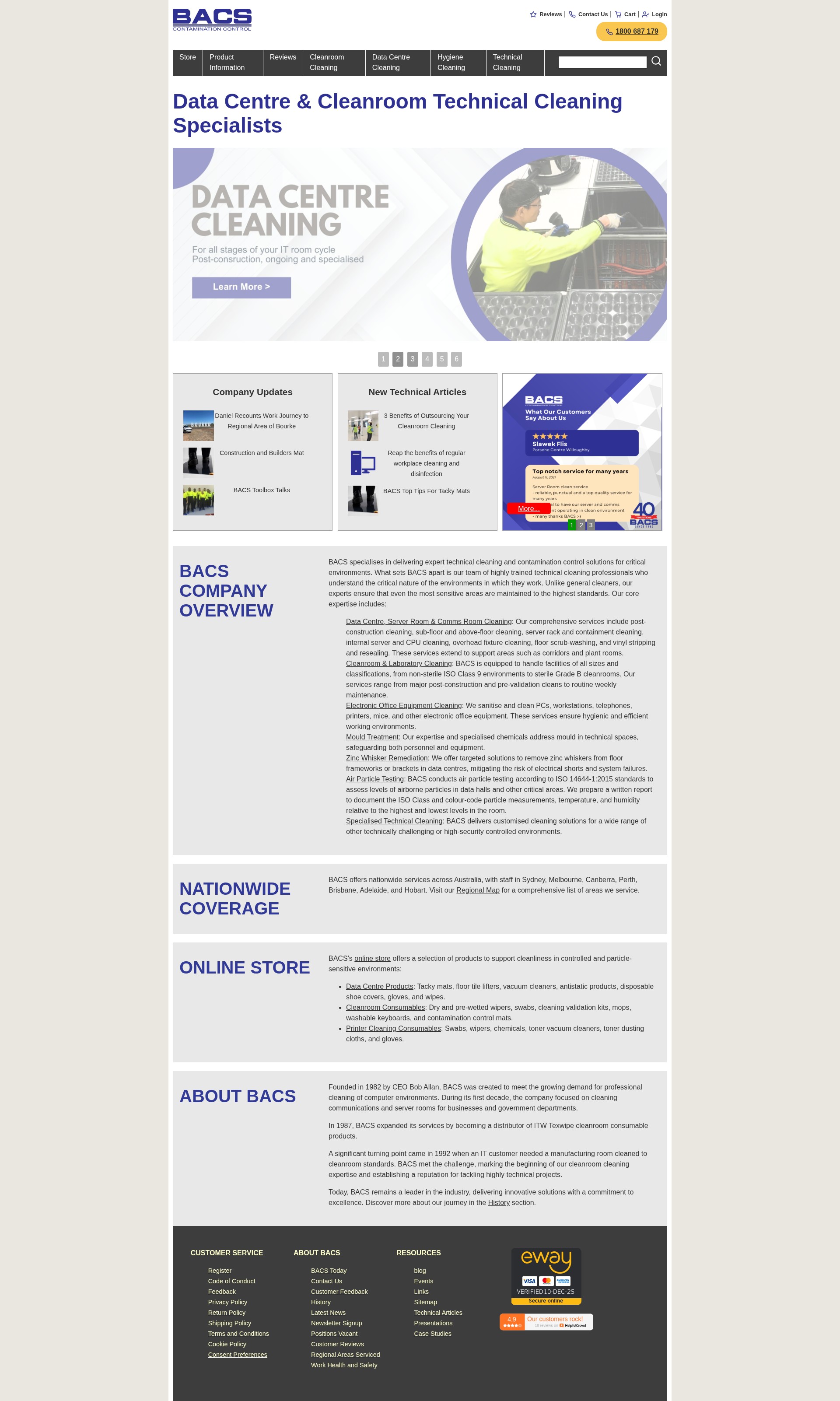 Screenshot of bacs.com.au