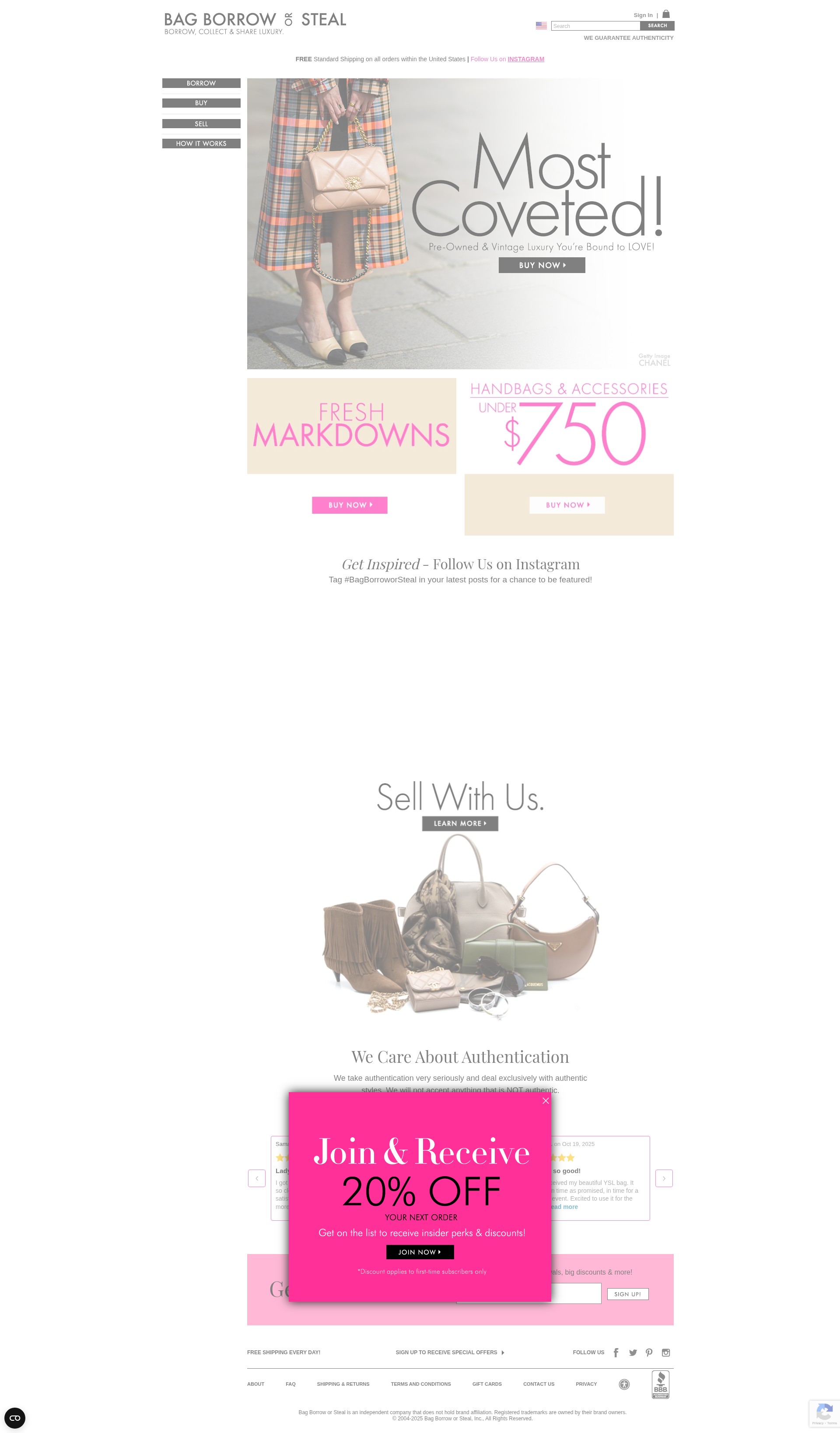 Screenshot of bagborroworsteal.com