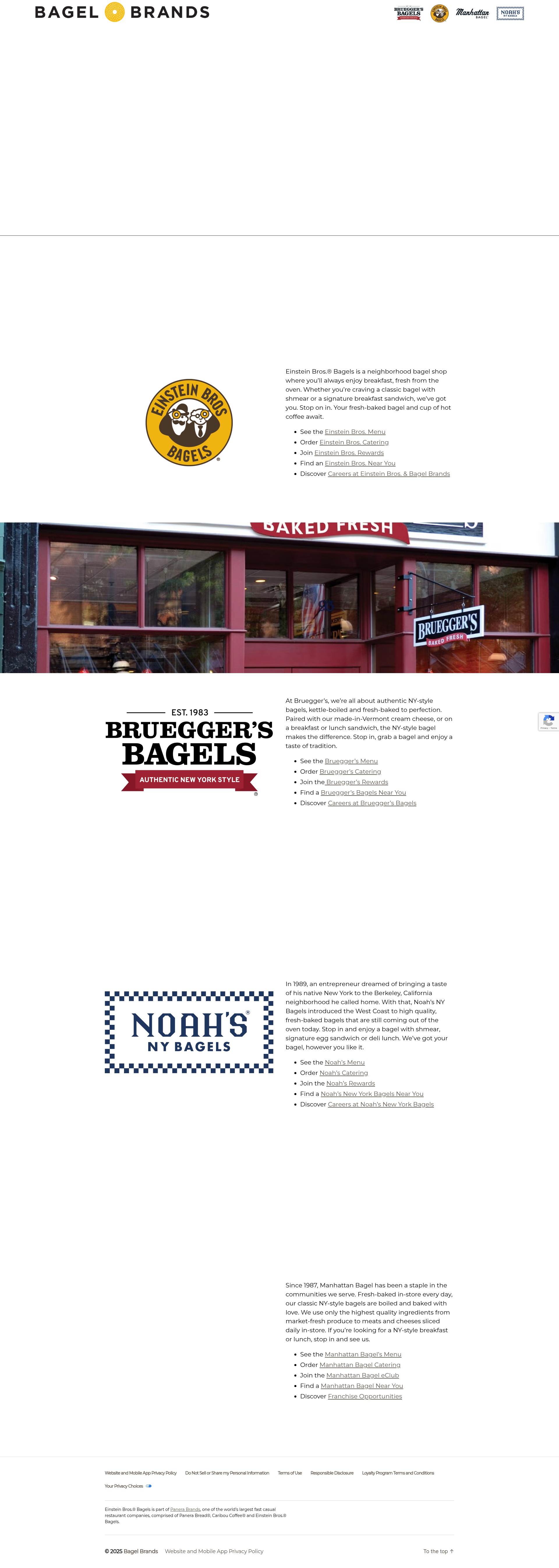 Screenshot of bagelbrands.com