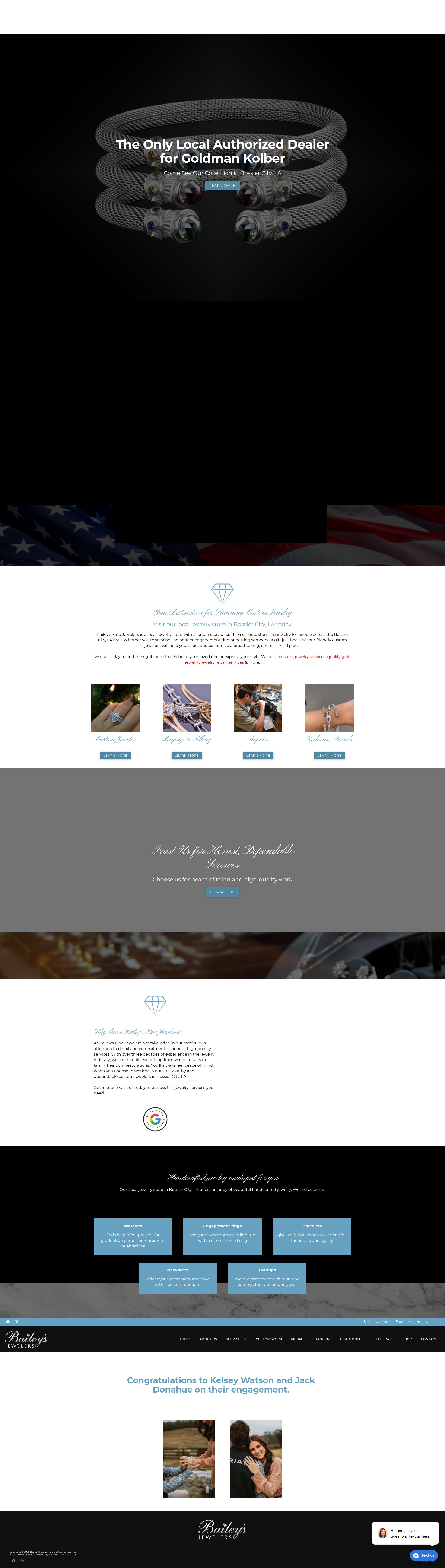 Screenshot of baileysjewelers.net
