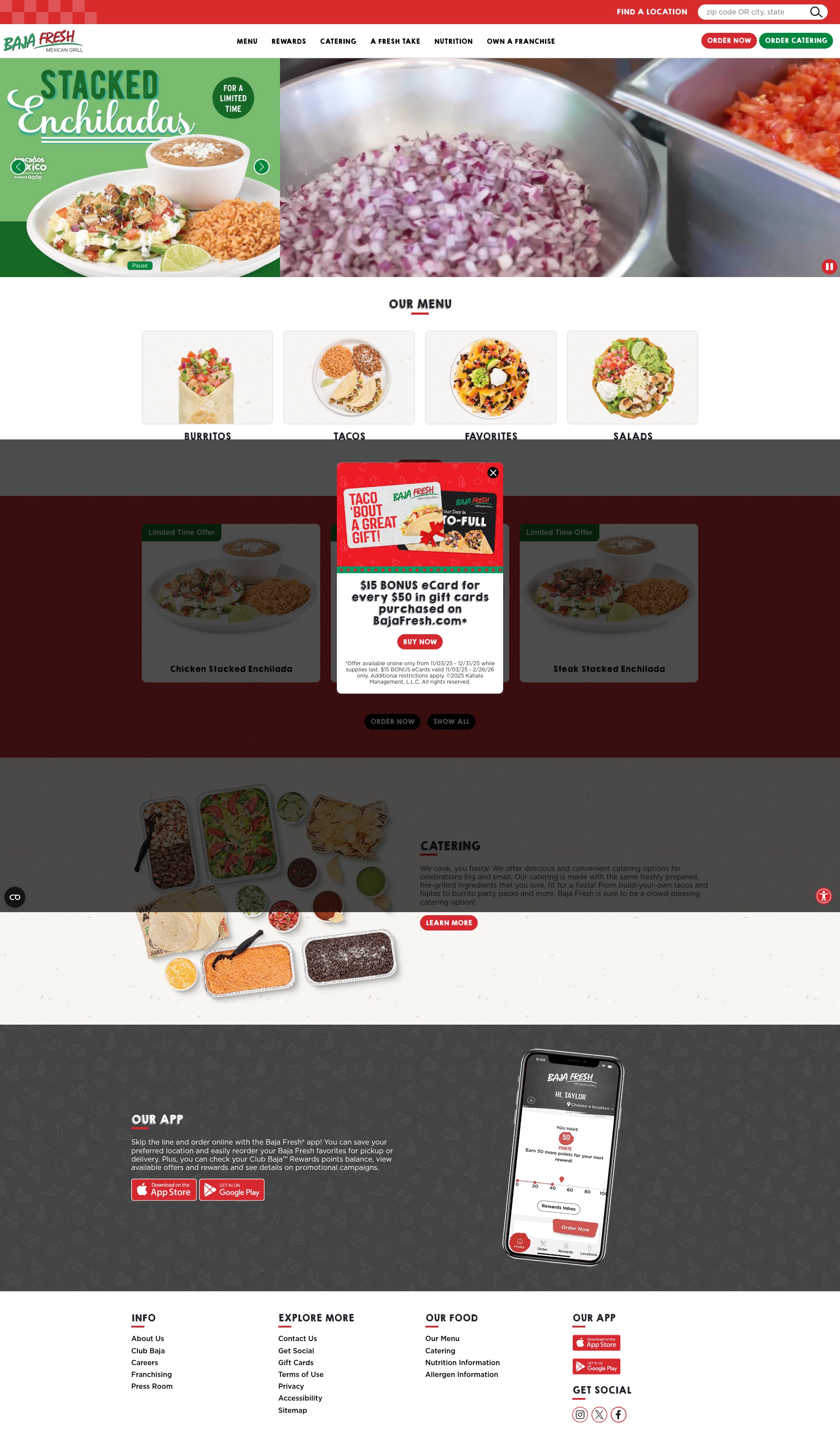 Screenshot of bajafresh.com