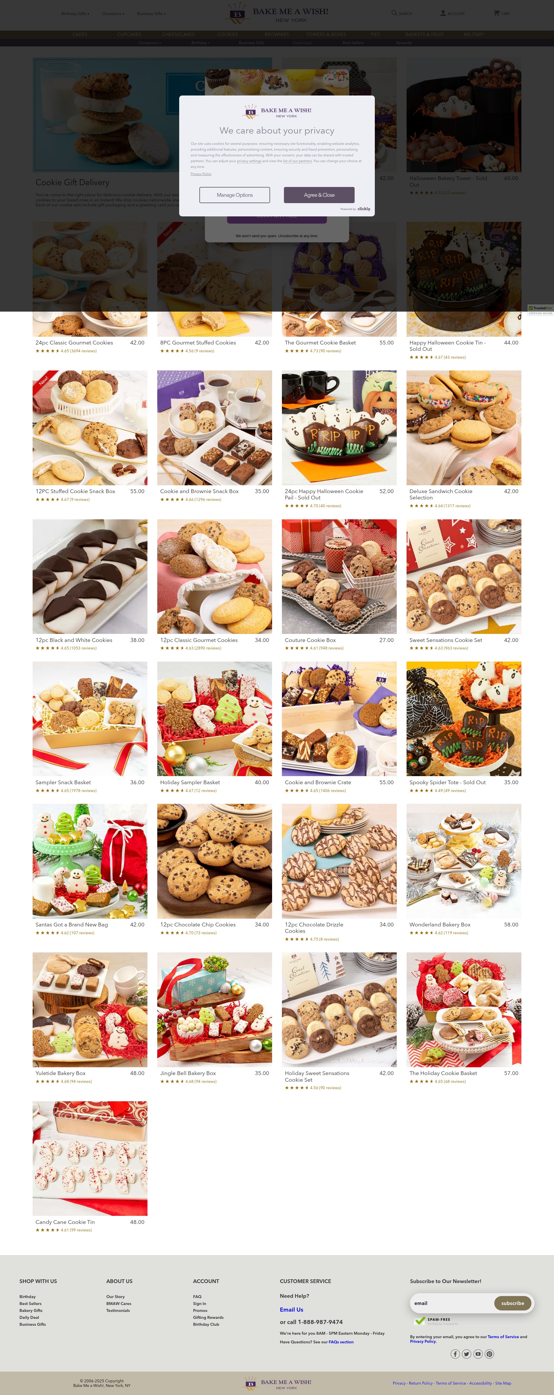 Screenshot of bakemeawish.com