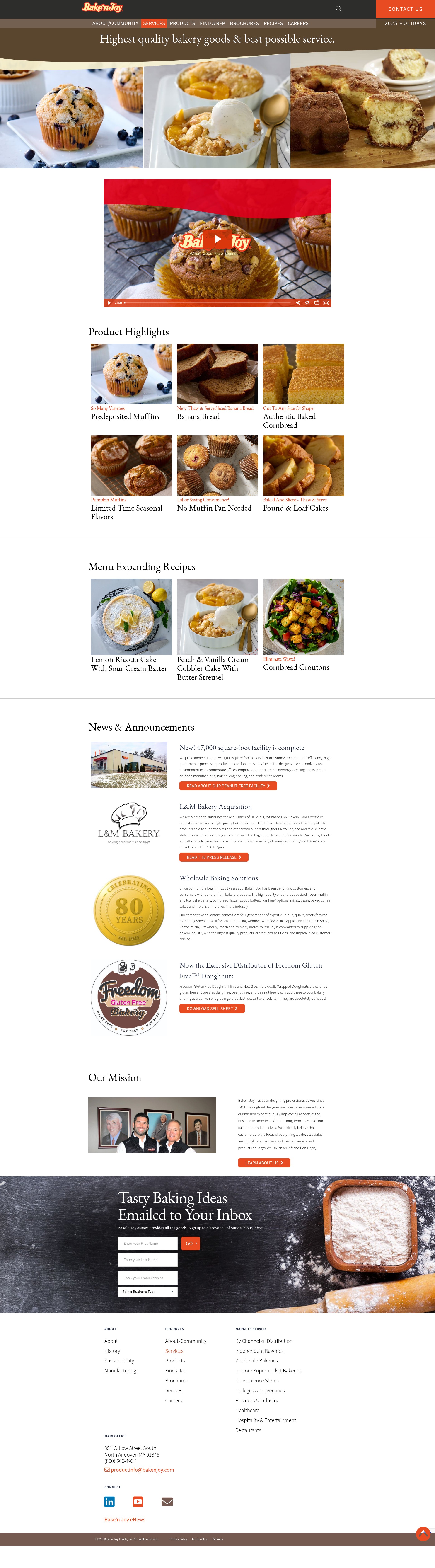 Screenshot of bakenjoy.com