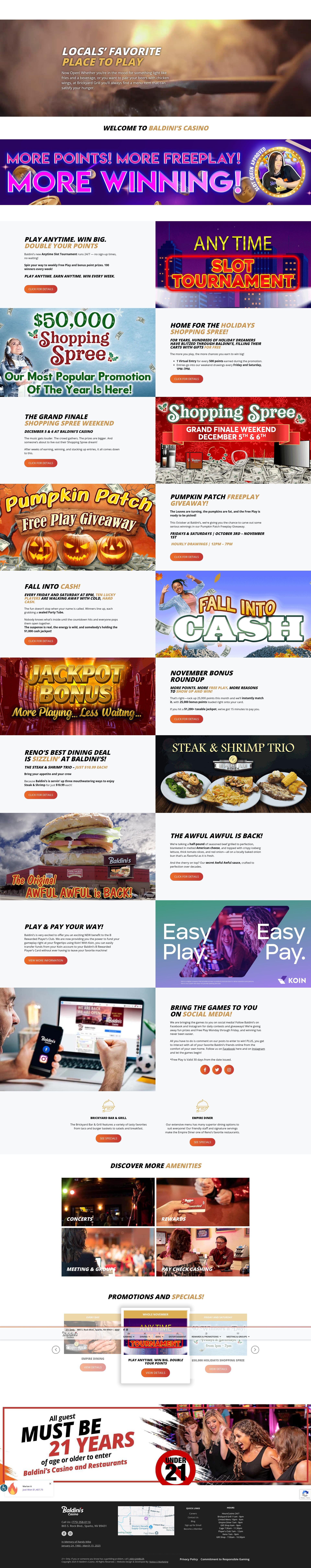 Screenshot of baldinis.com
