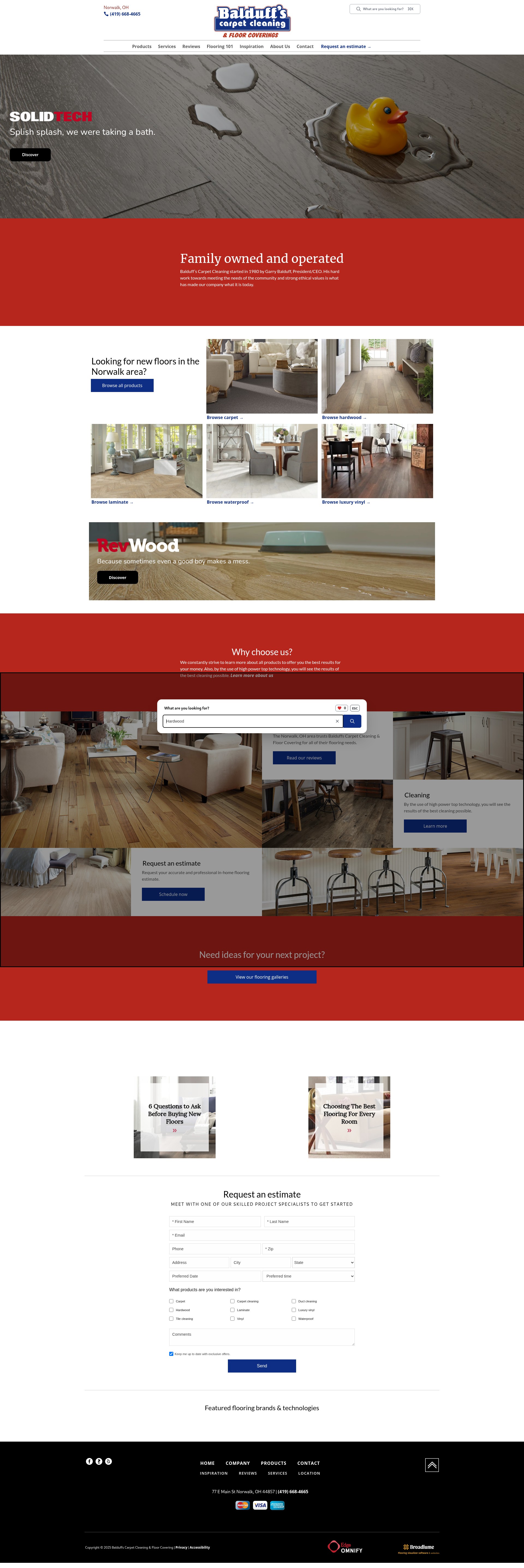 Screenshot of balduffs.com