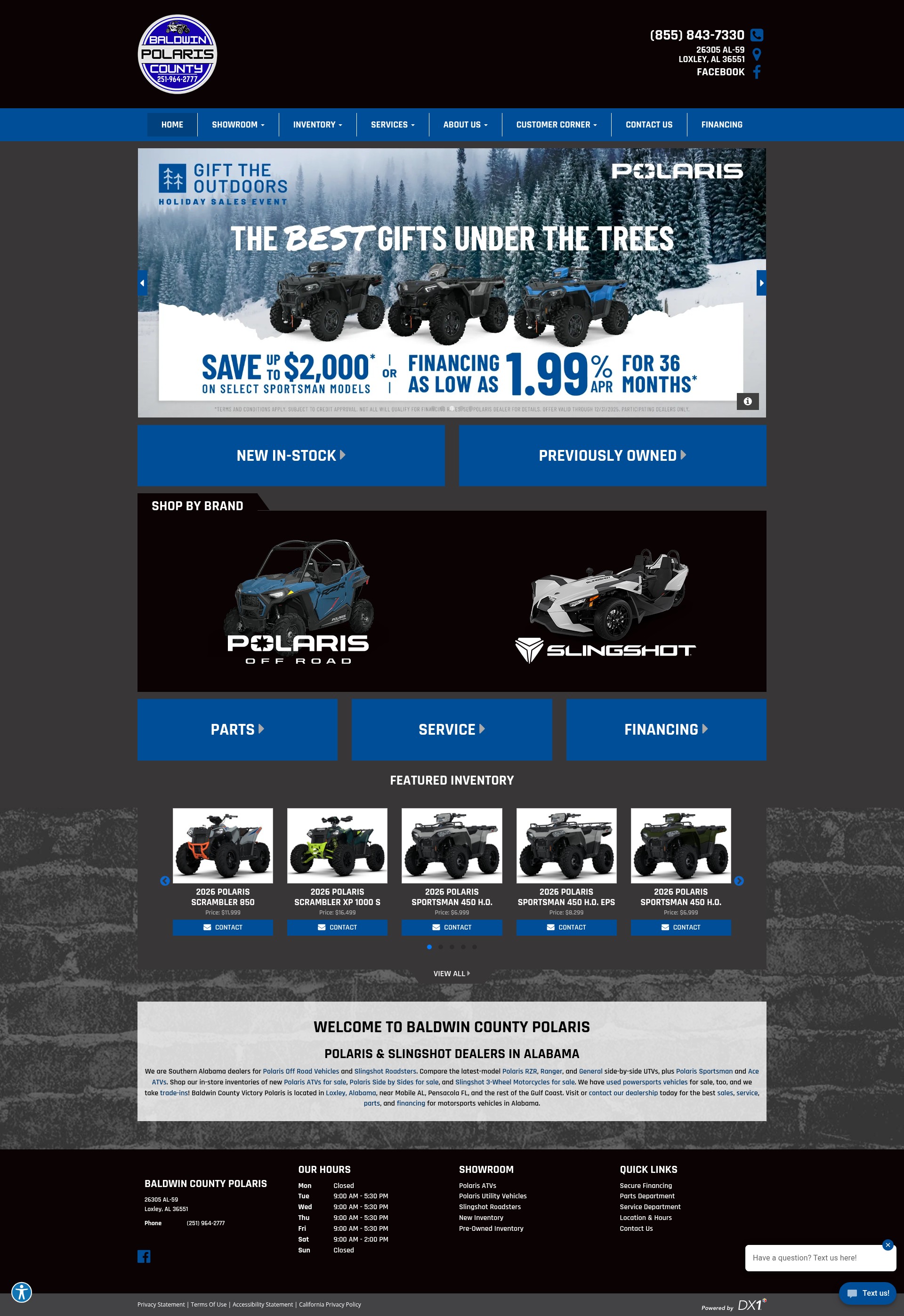Screenshot of baldwincountyvictorypolaris.com