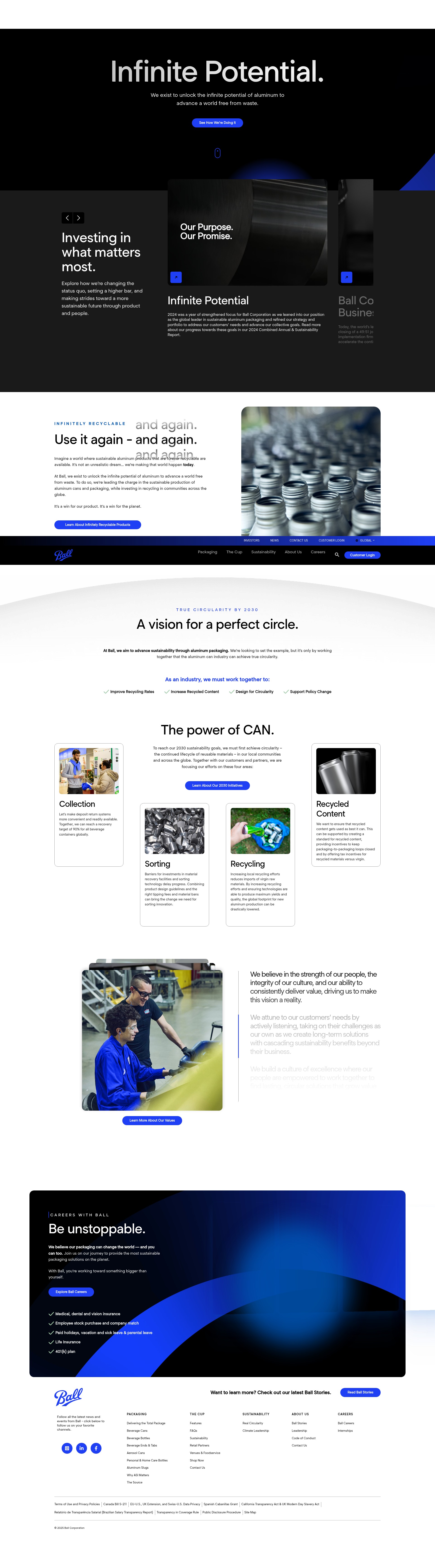 Screenshot of ball.com