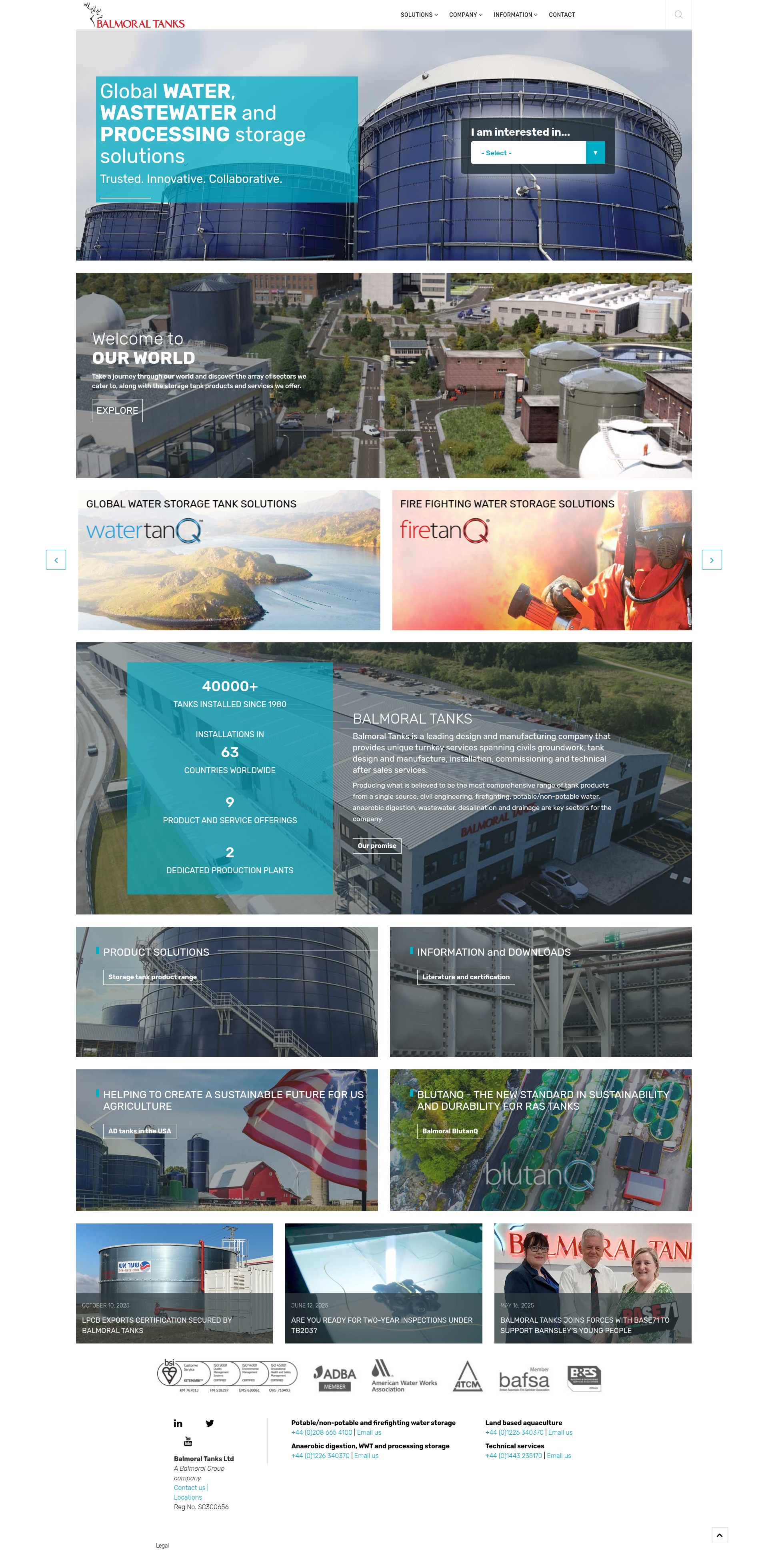Screenshot of balmoraltanks.com