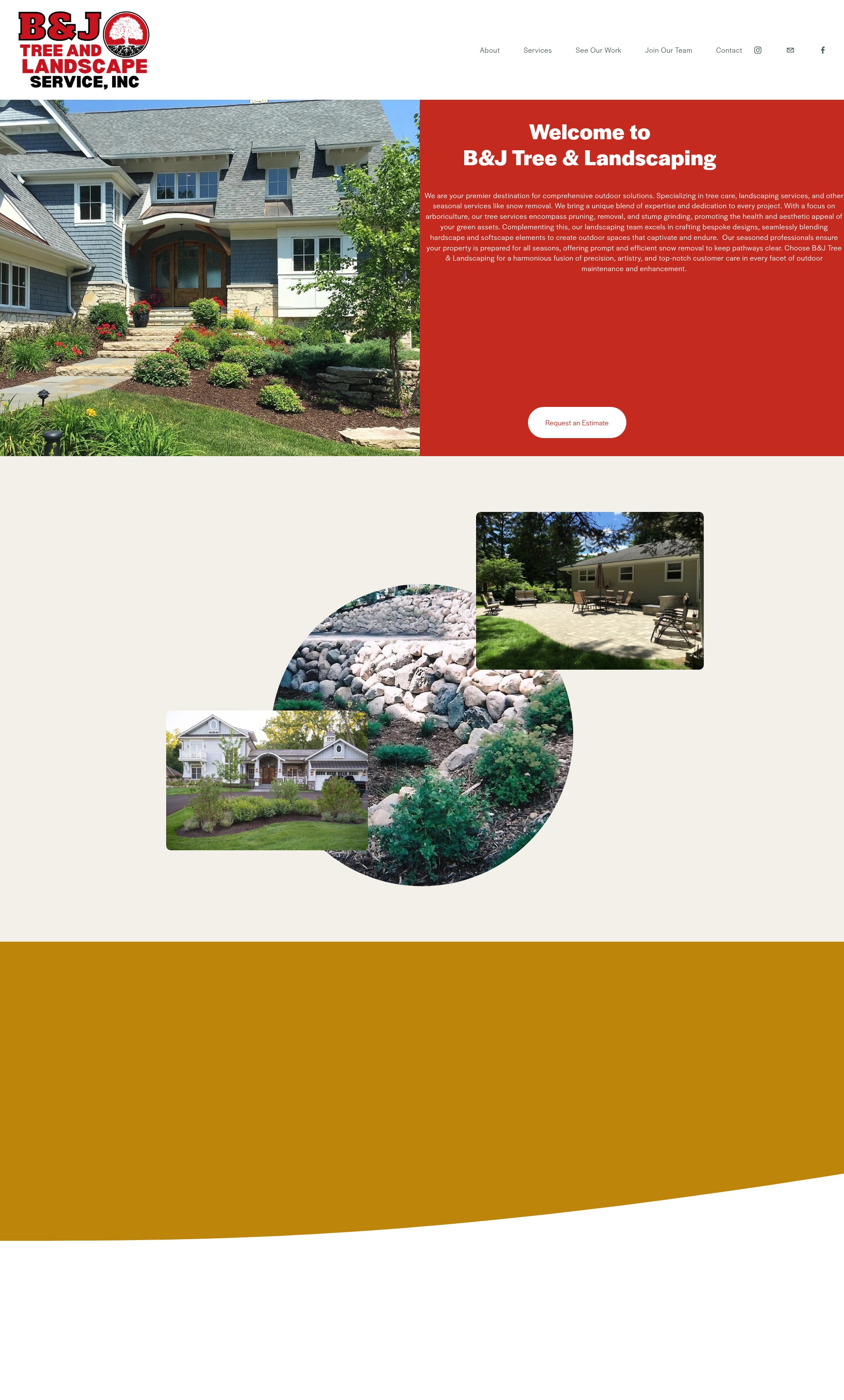 Screenshot of bandjtreelandscape.com