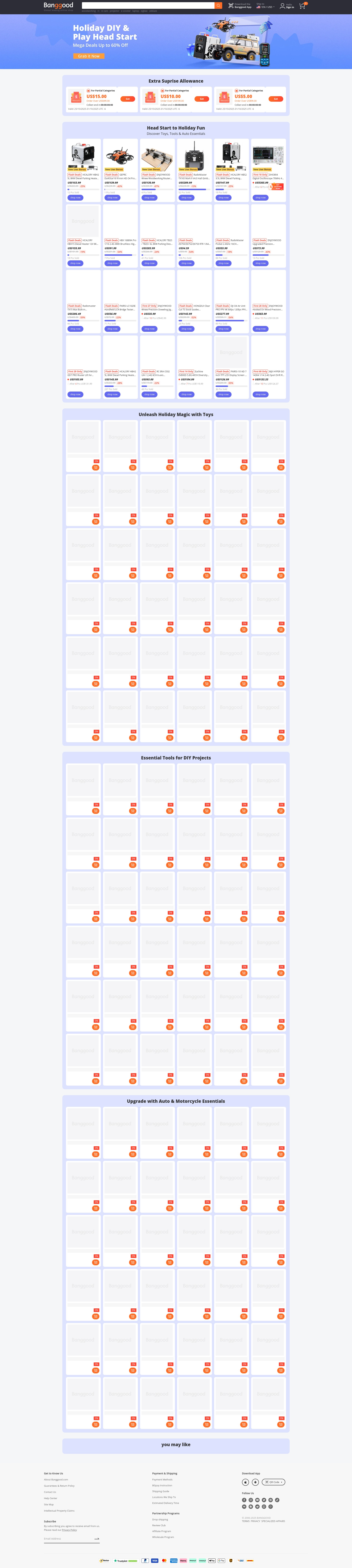 Screenshot of banggood.com