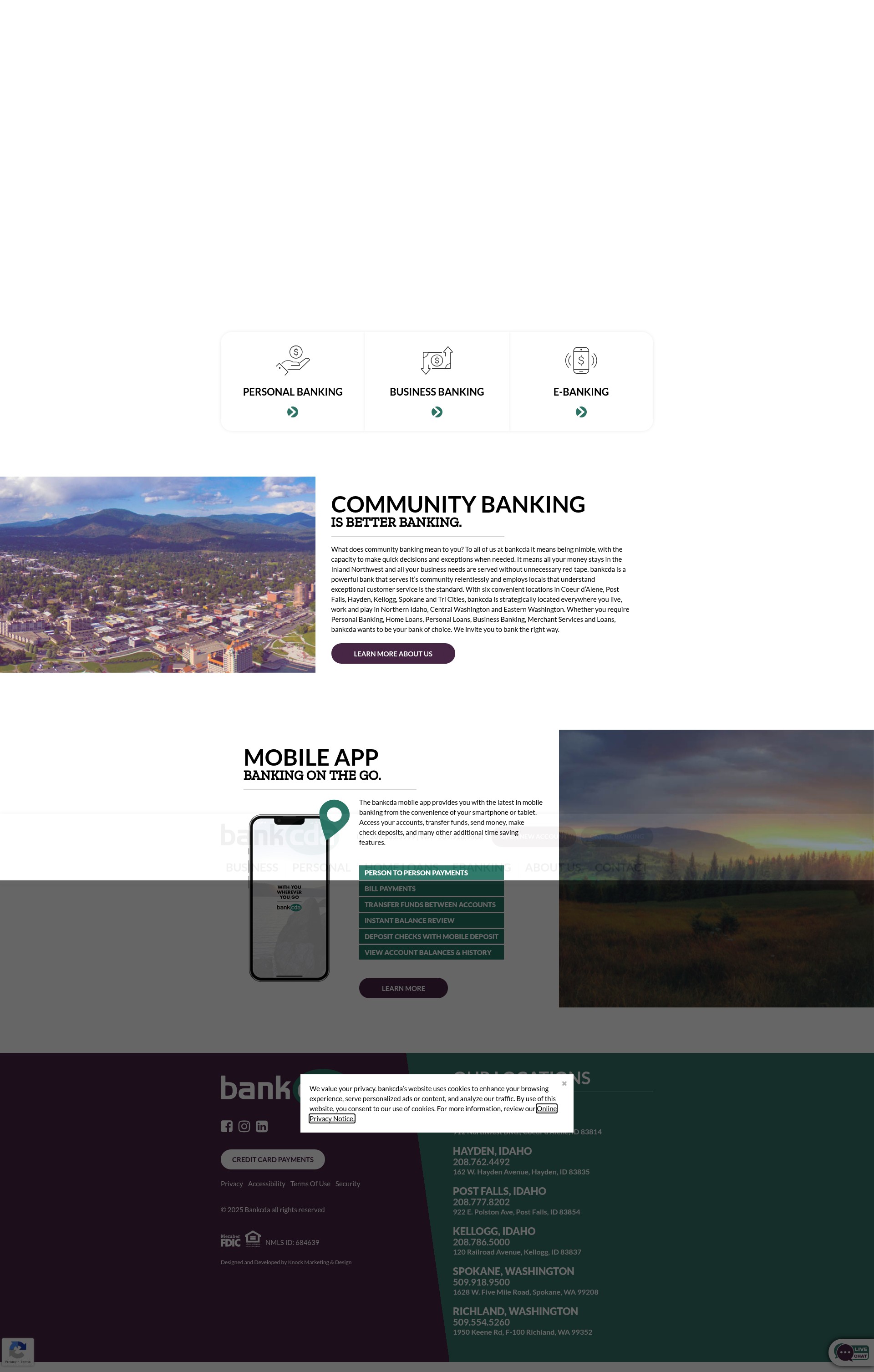 Screenshot of bankcda.bank