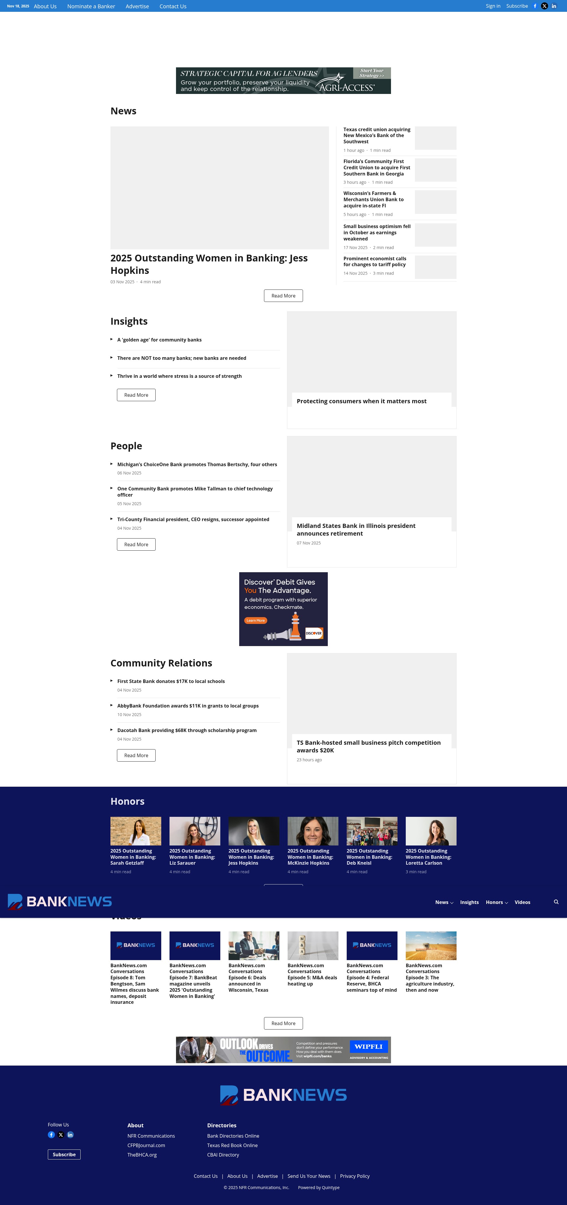 Screenshot of banknews.com