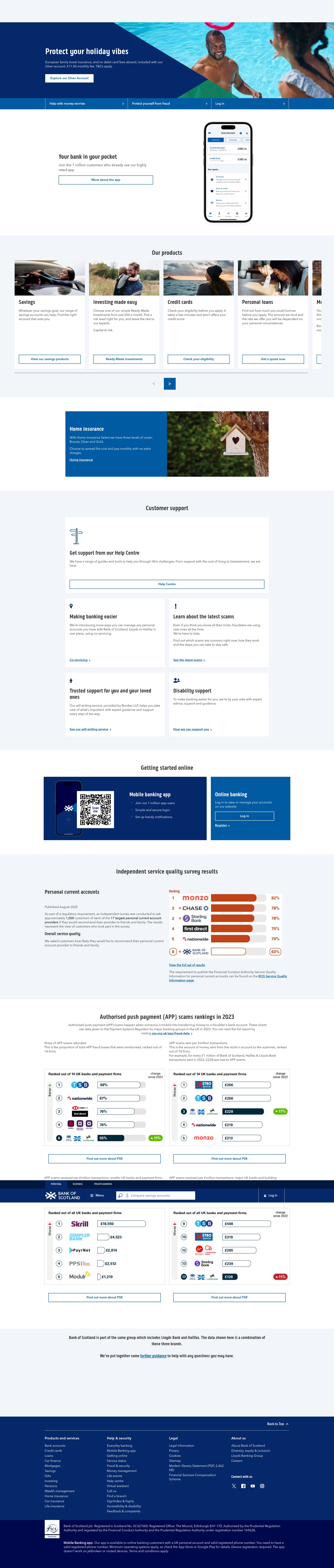 Screenshot of bankofscotland.co.uk