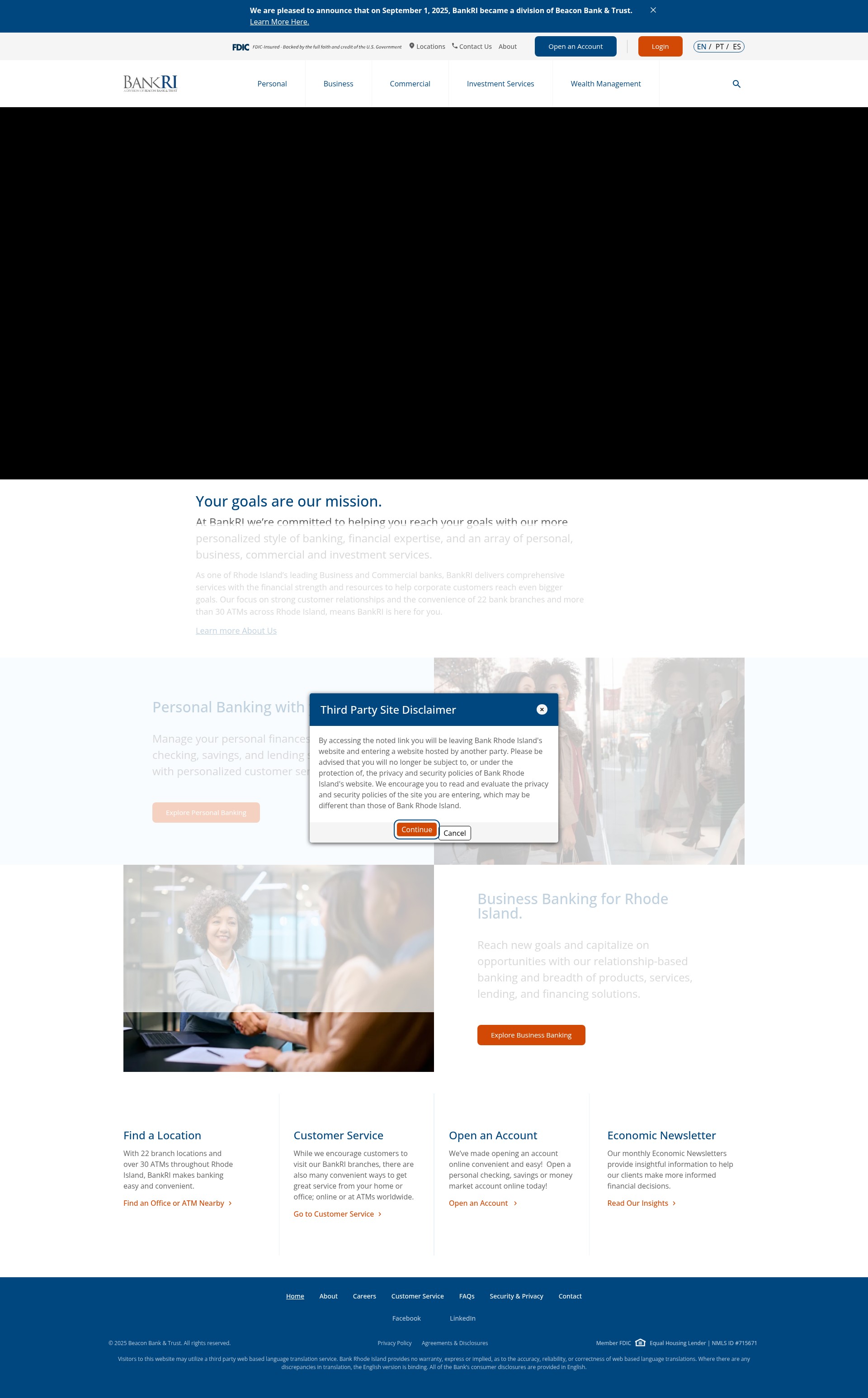 Screenshot of bankri.com