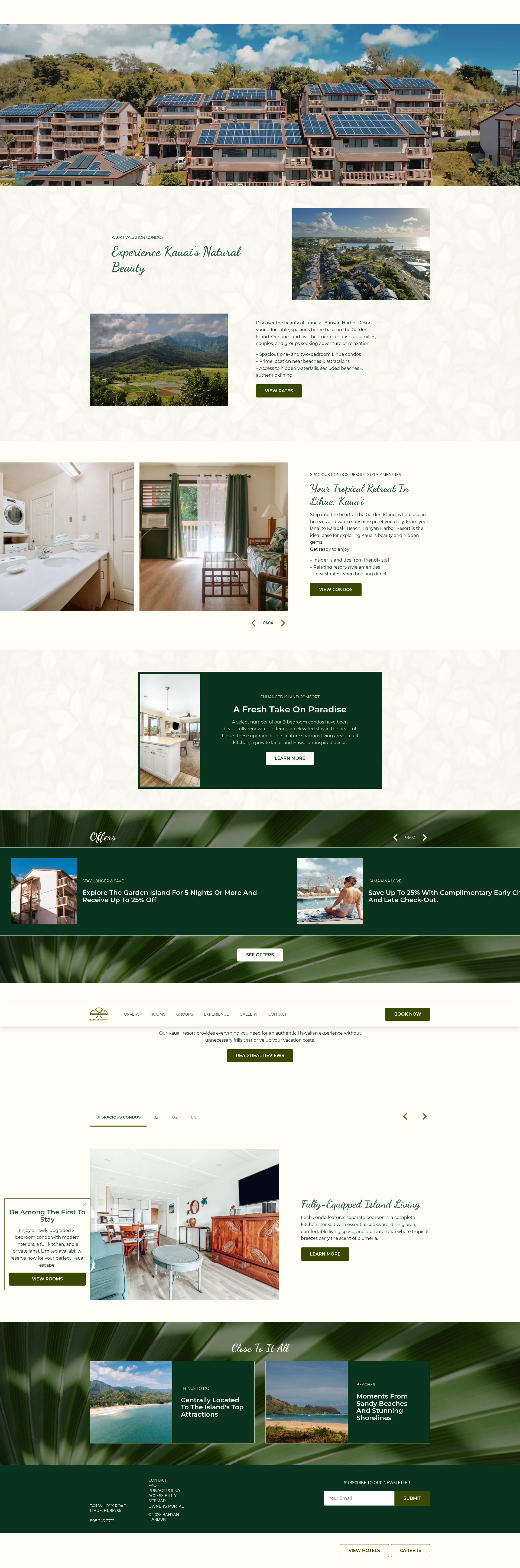 Screenshot of banyanharborresort.com