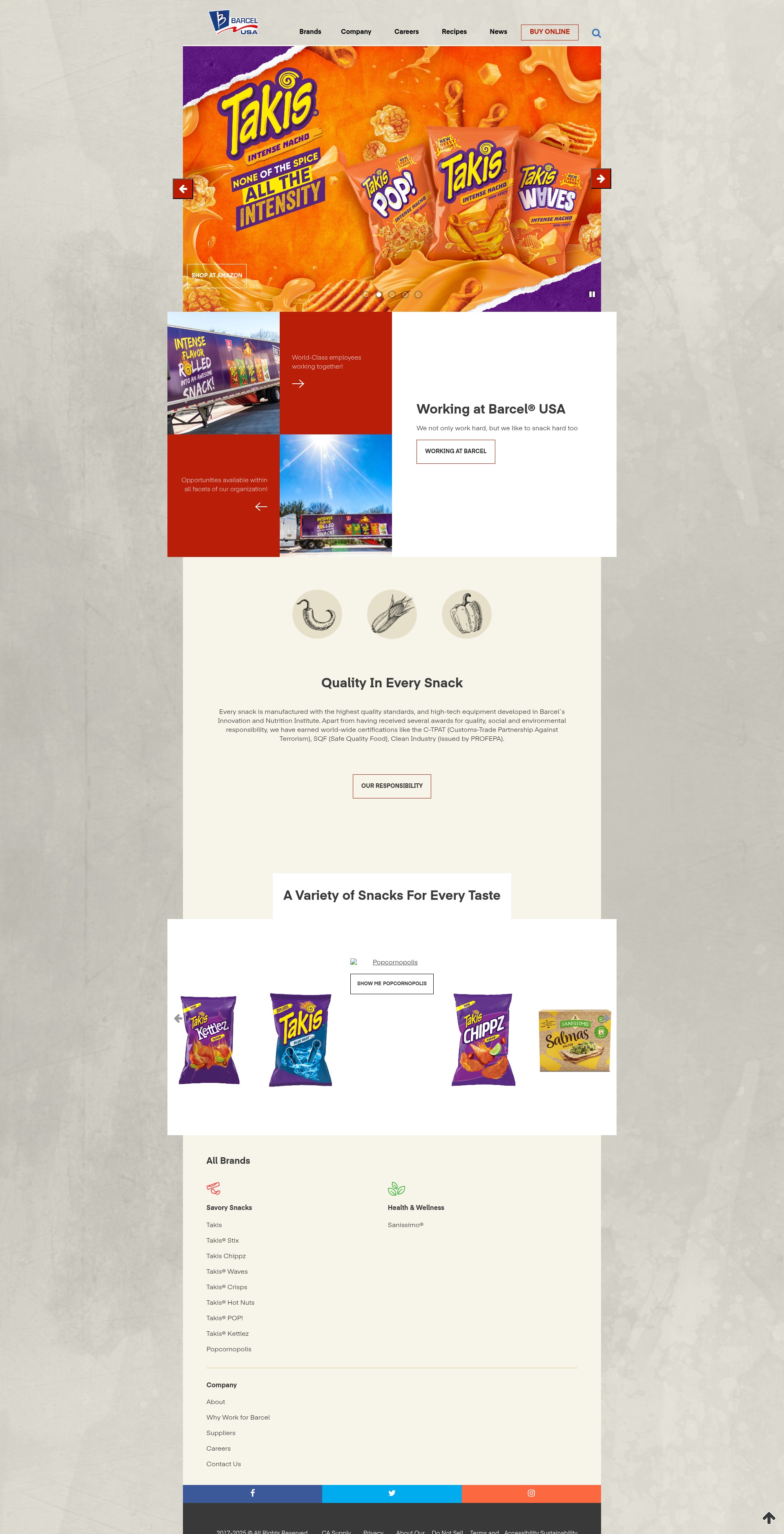 Screenshot of barcel-usa.com