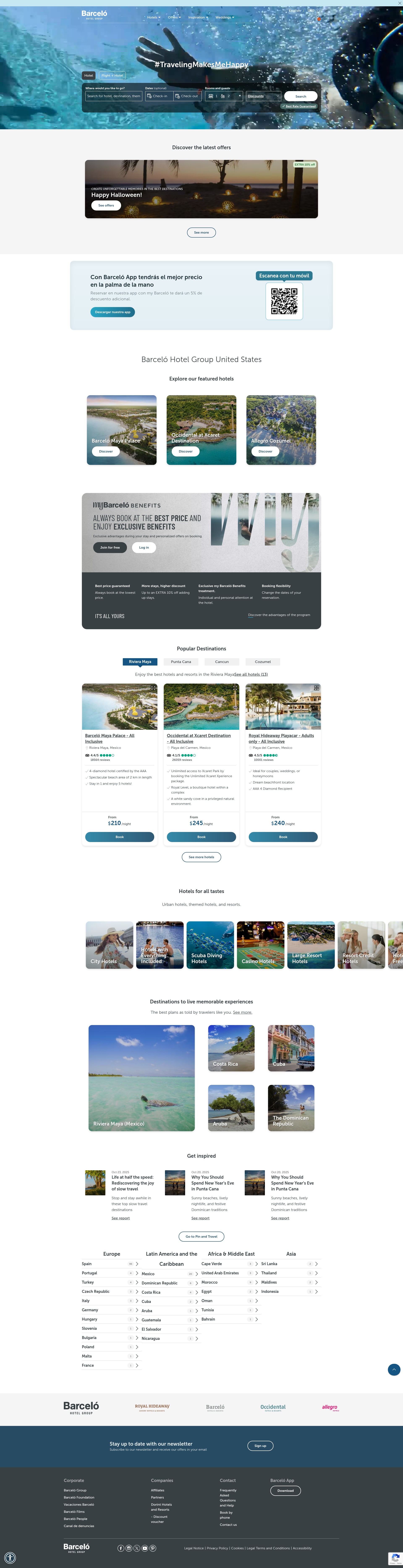 Screenshot of barcelo.com