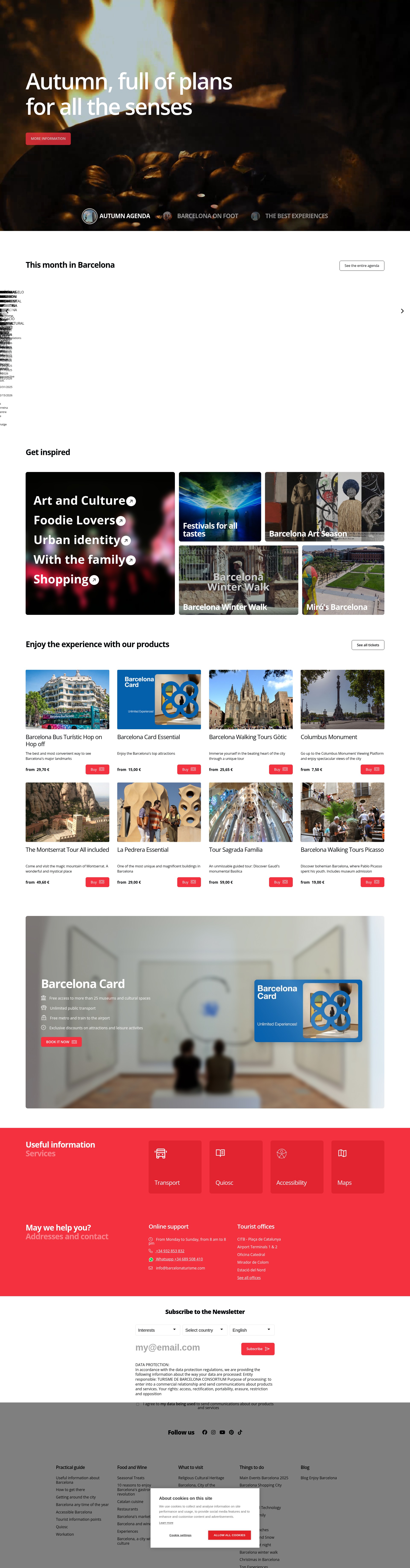 Screenshot of barcelonaturisme.com