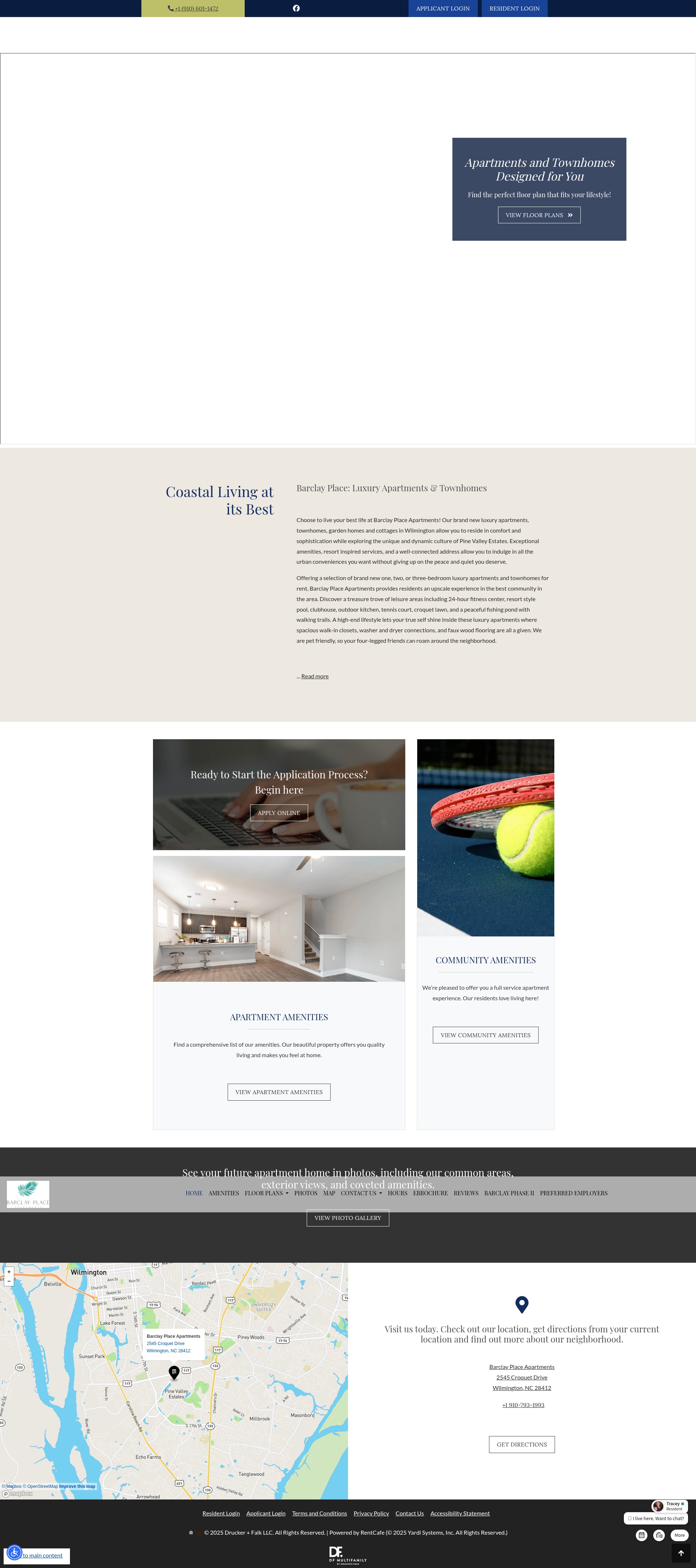 Screenshot of barclayplaceapartments.com