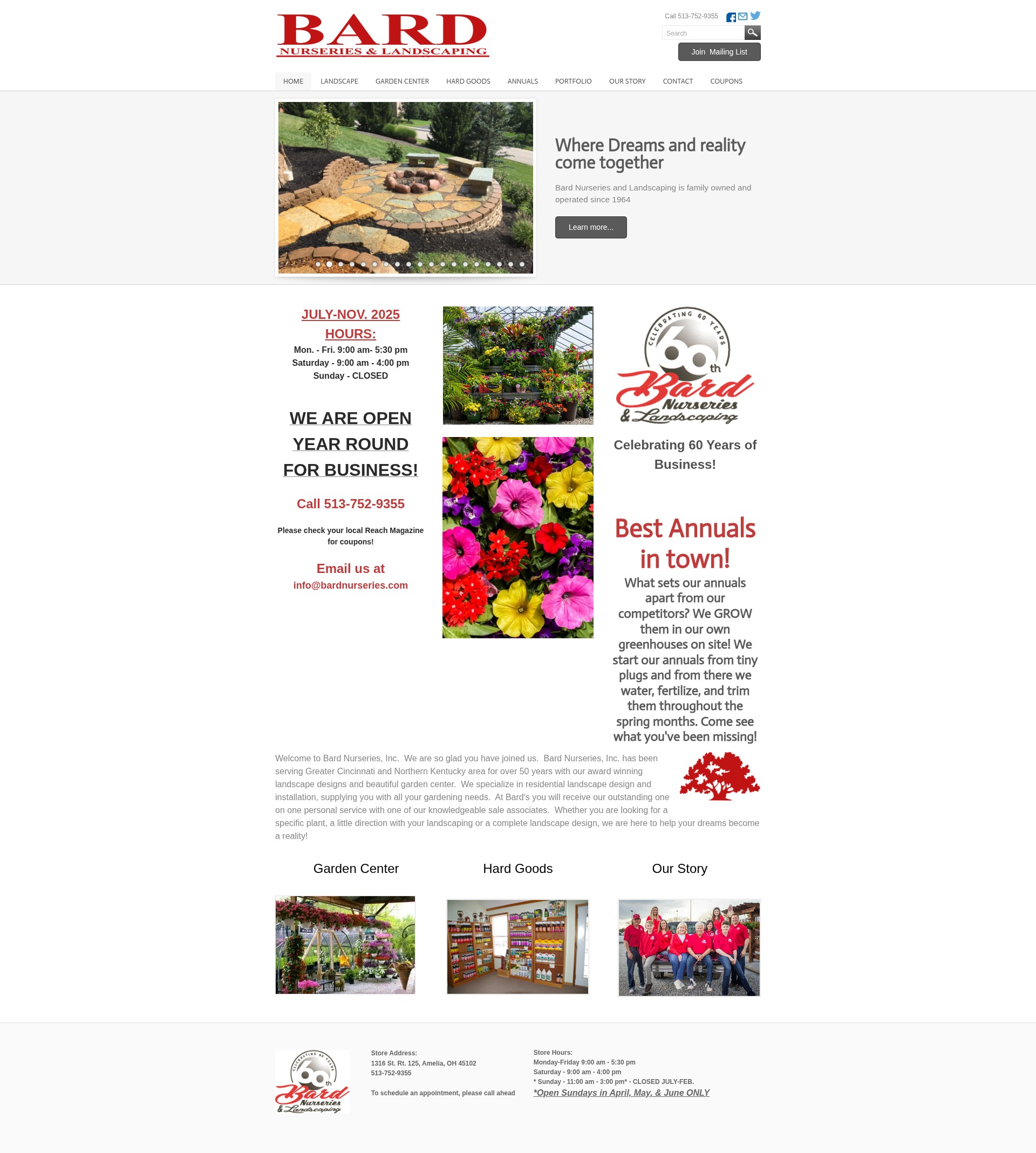 Screenshot of bardnurseries.com
