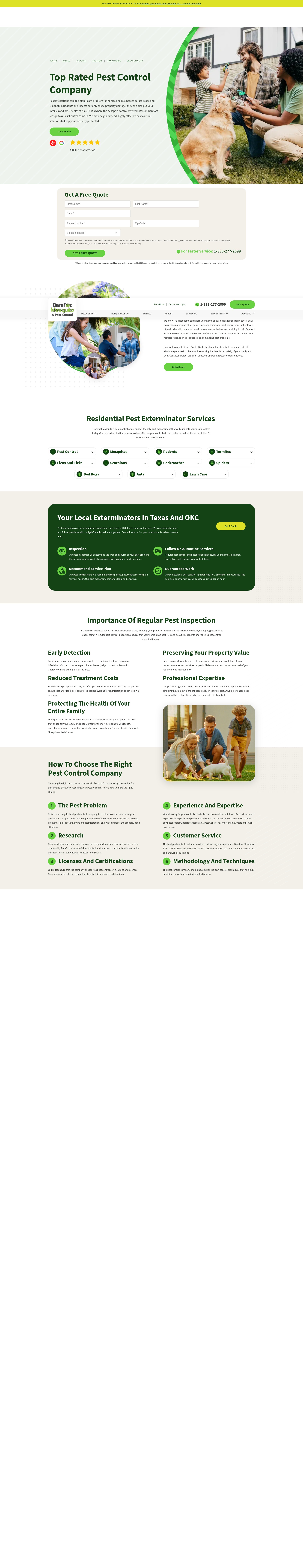 Screenshot of barefootmosquito.com