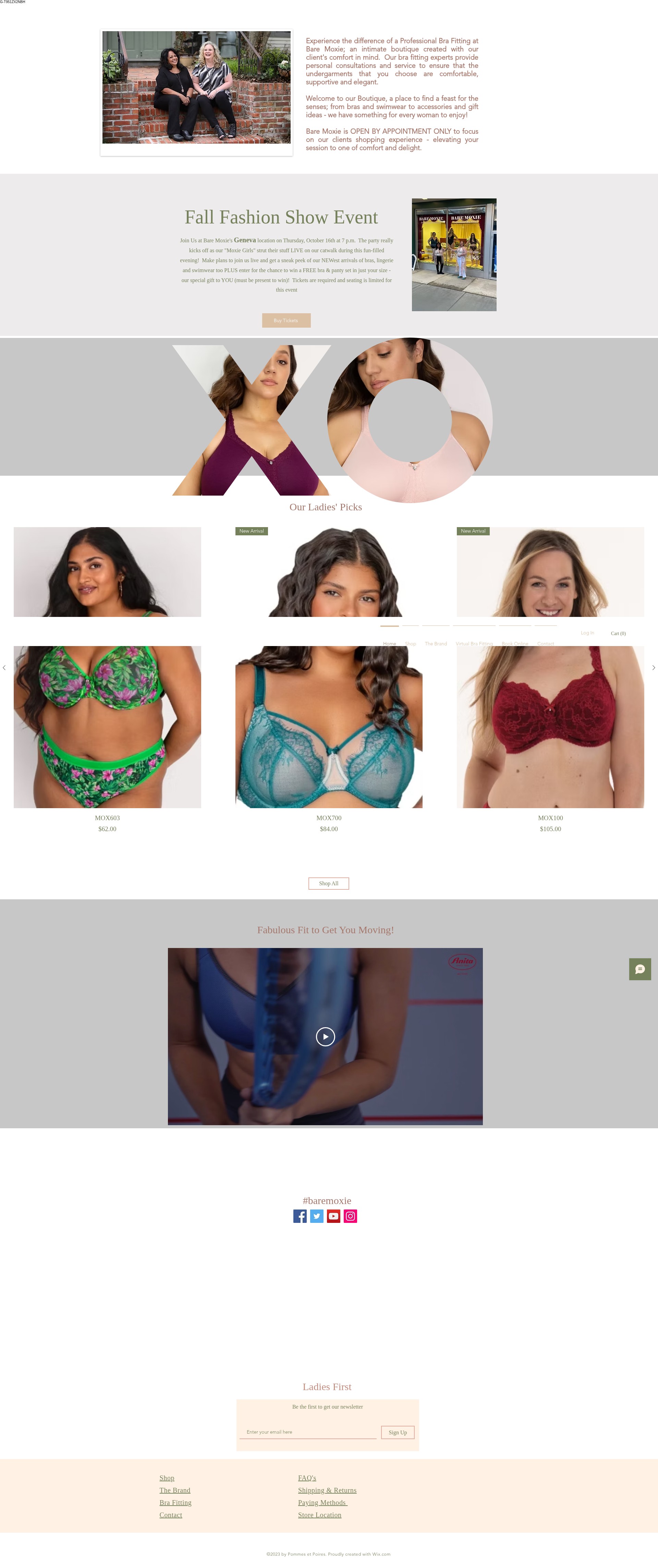 Screenshot of baremoxie.com