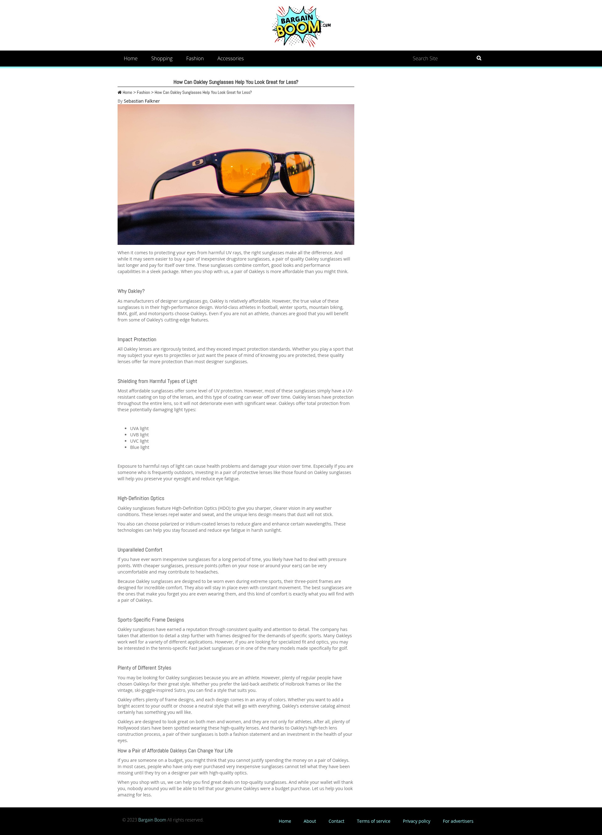 Screenshot of bargainboom.com