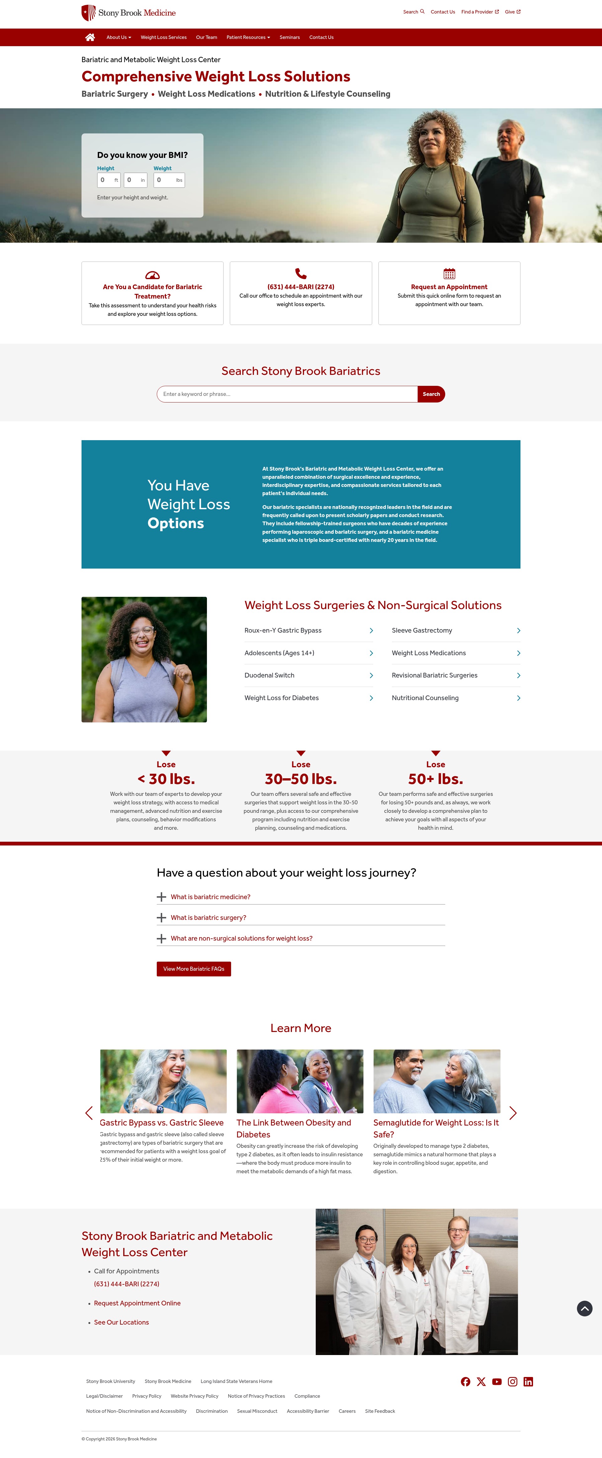 Screenshot of bariatrics.stonybrookmedicine.edu