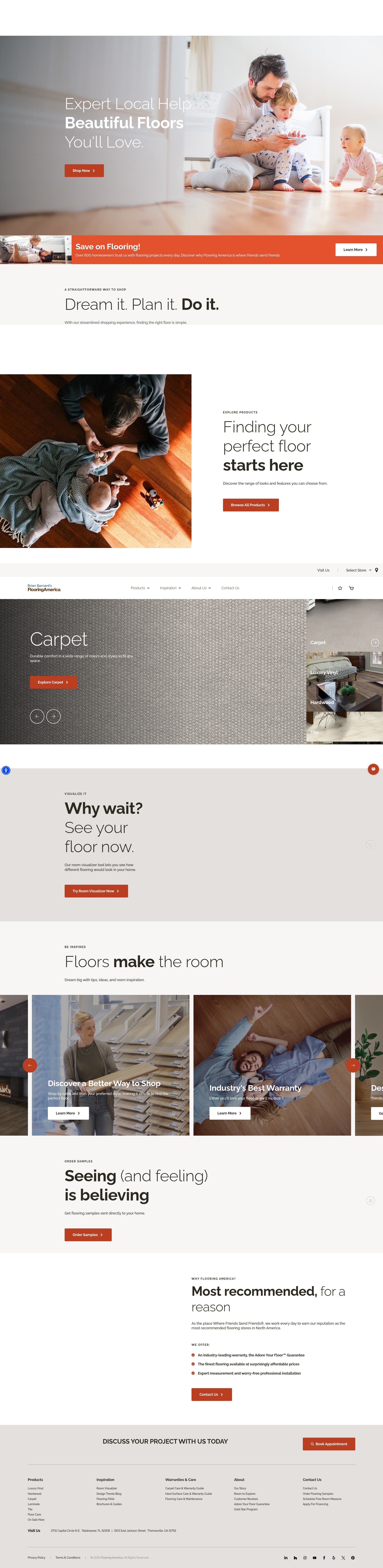 Screenshot of barnardsflooring-america.com
