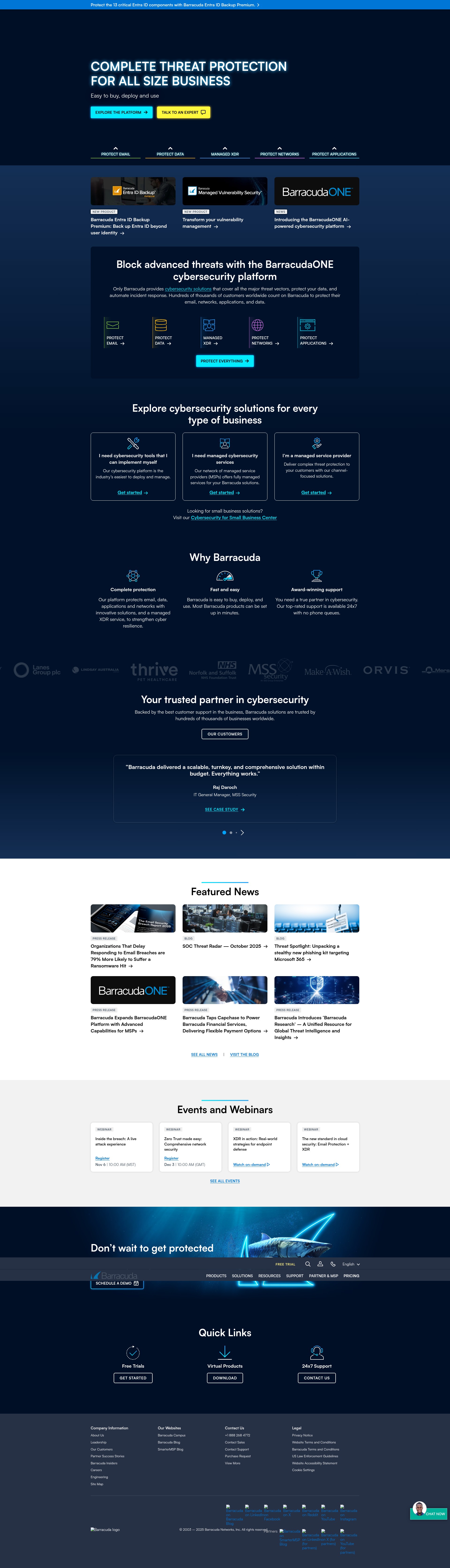 Screenshot of barracuda.com