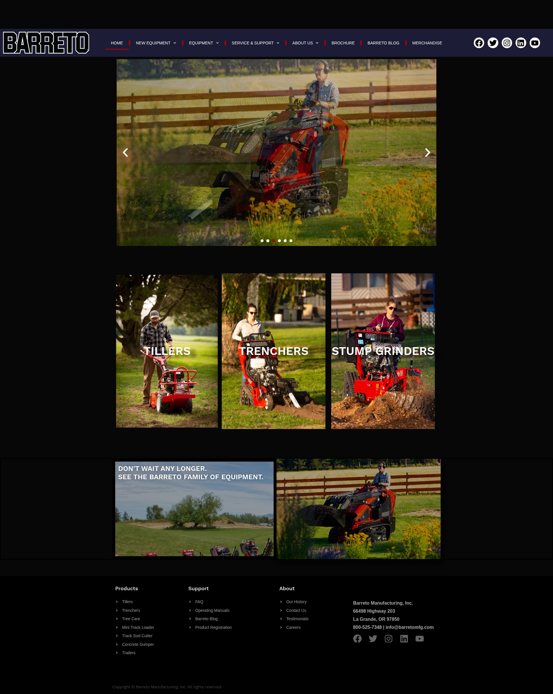 Screenshot of barretomfg.com