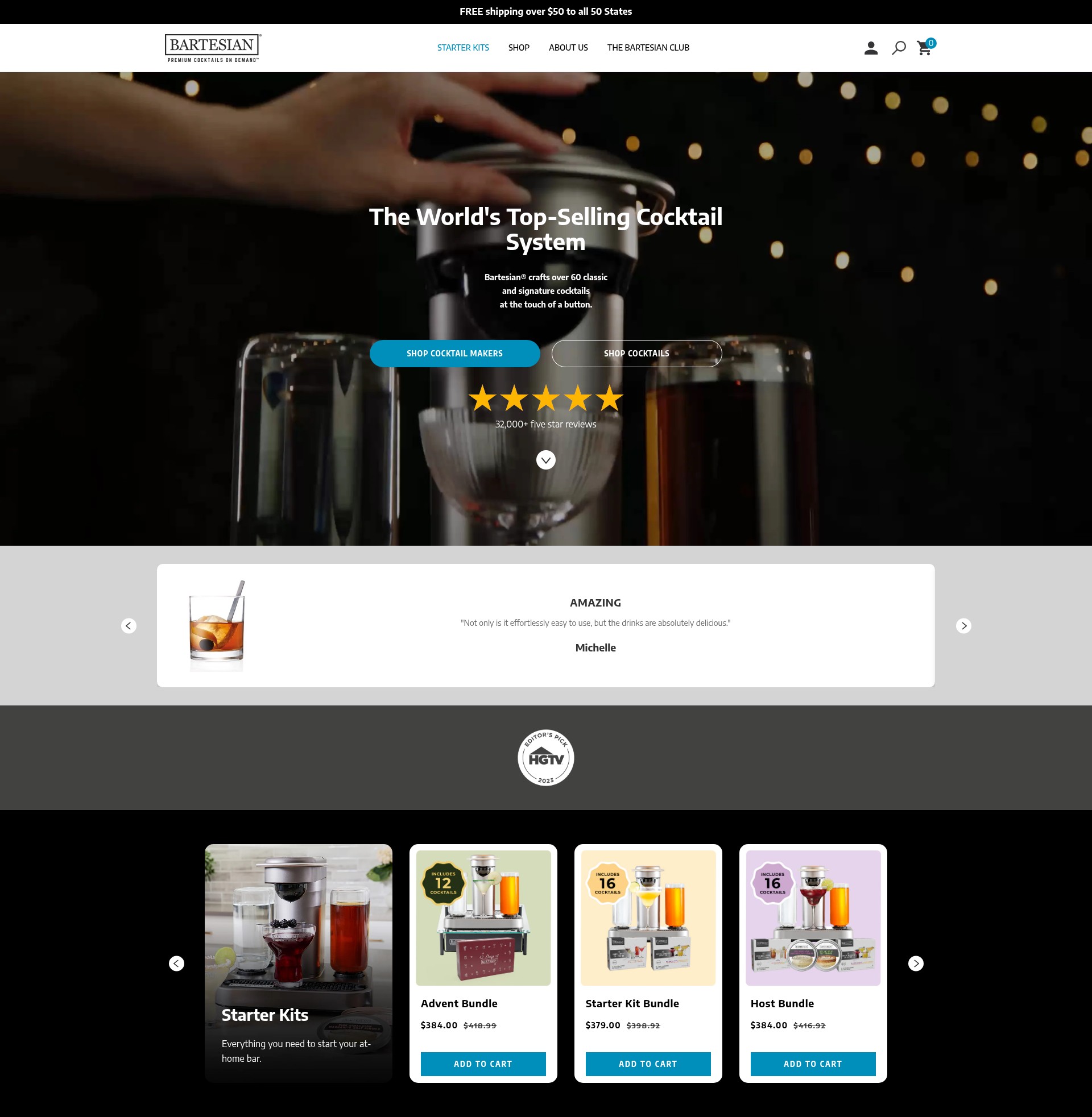 Screenshot of bartesian.com