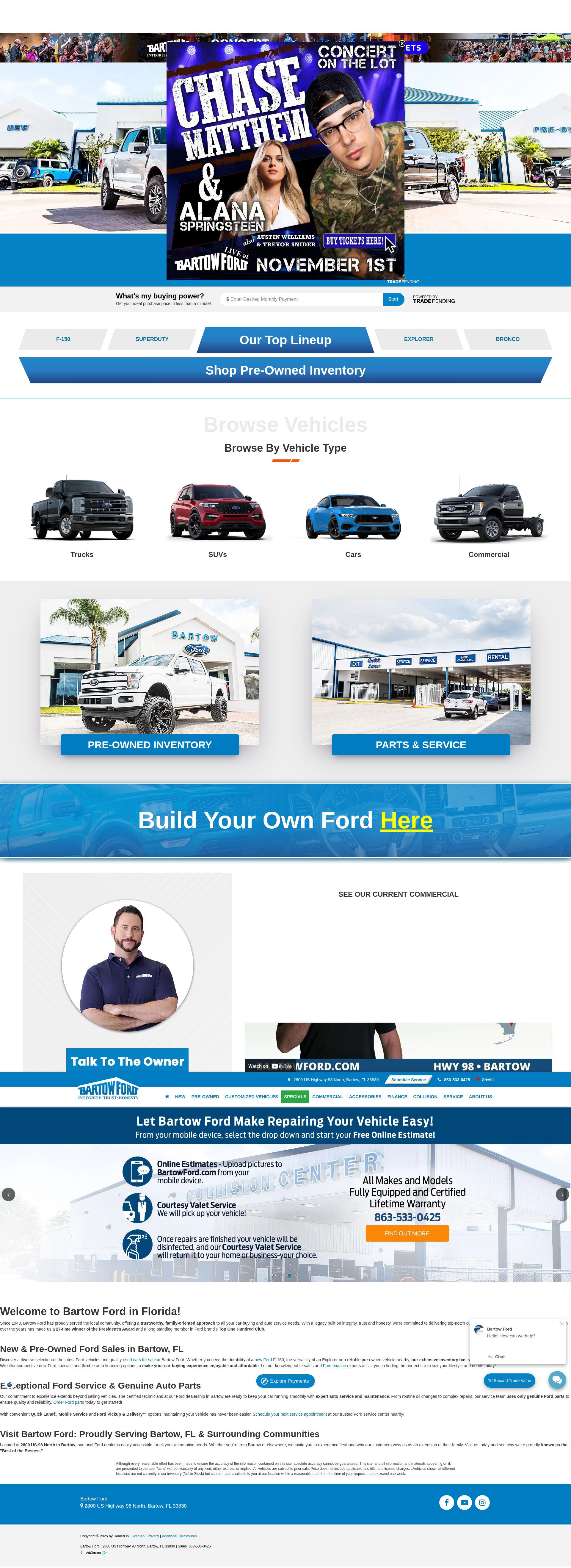 Screenshot of bartowford.com