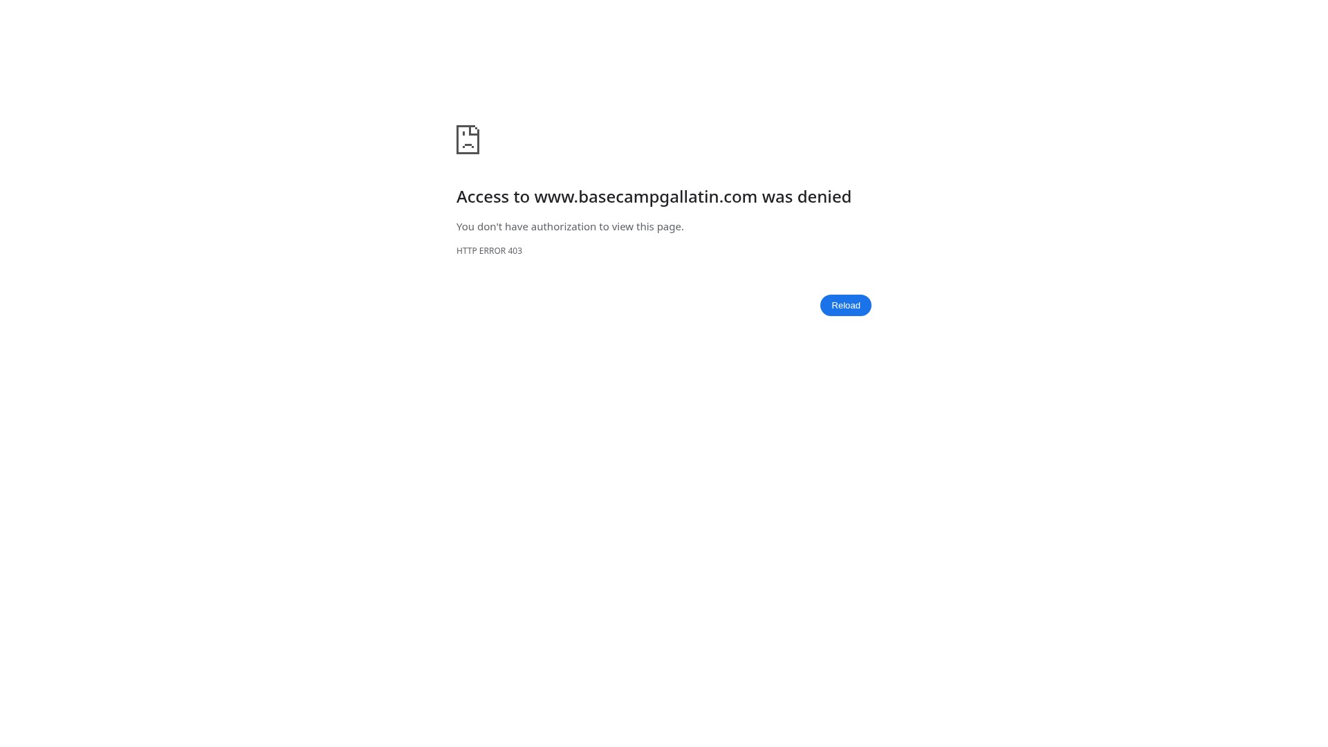 Screenshot of basecampgallatin.com