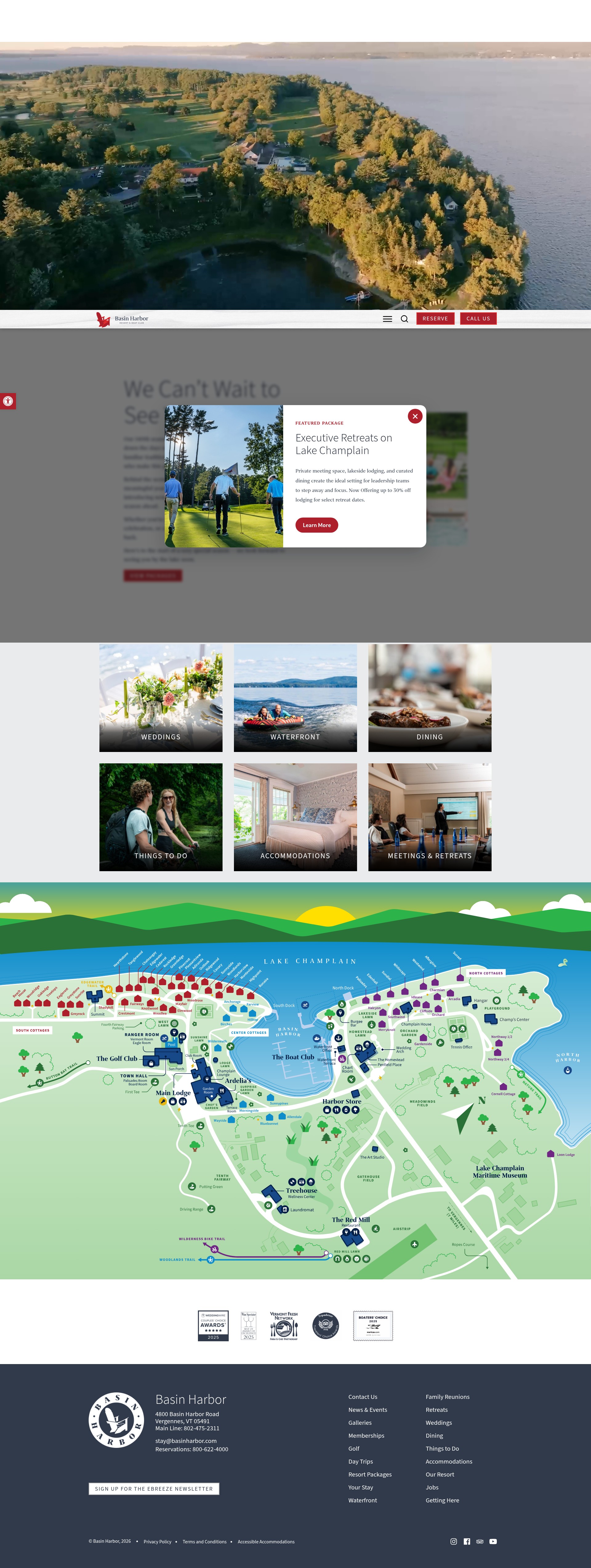 Screenshot of basinharbor.com