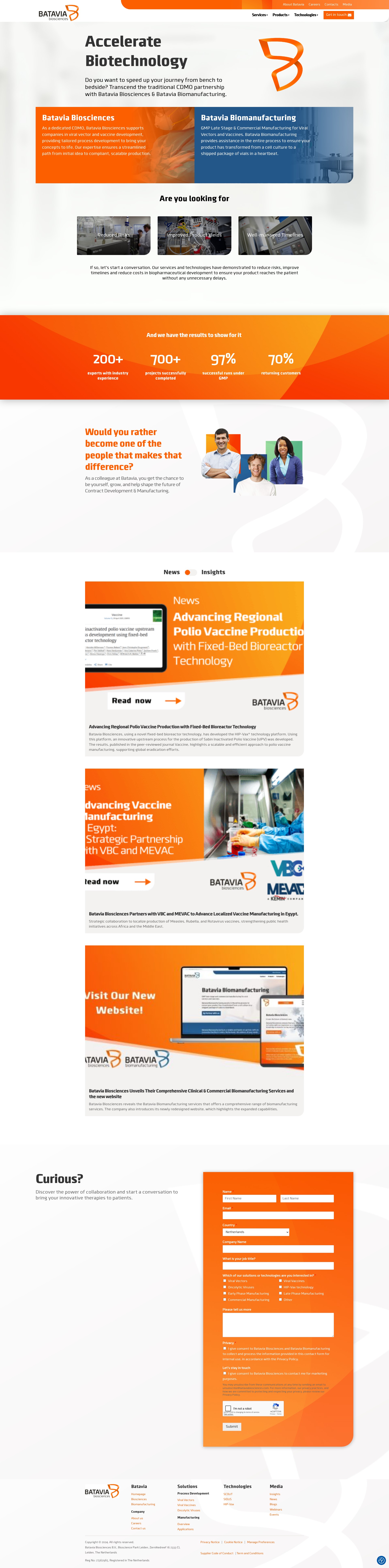 Screenshot of bataviabiosciences.com
