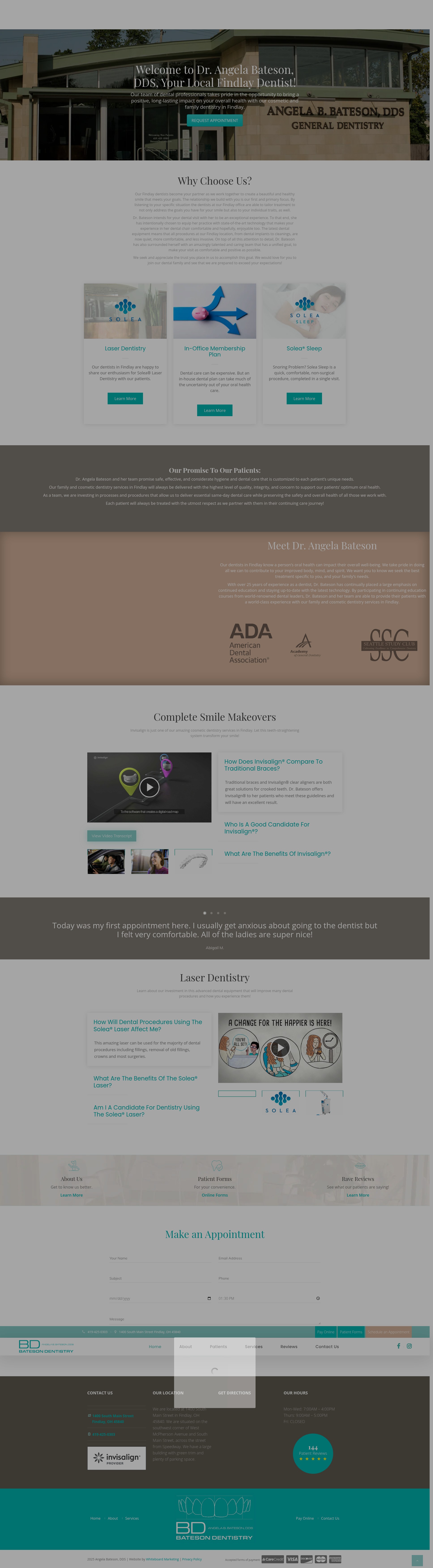 Screenshot of batesondentistry.com