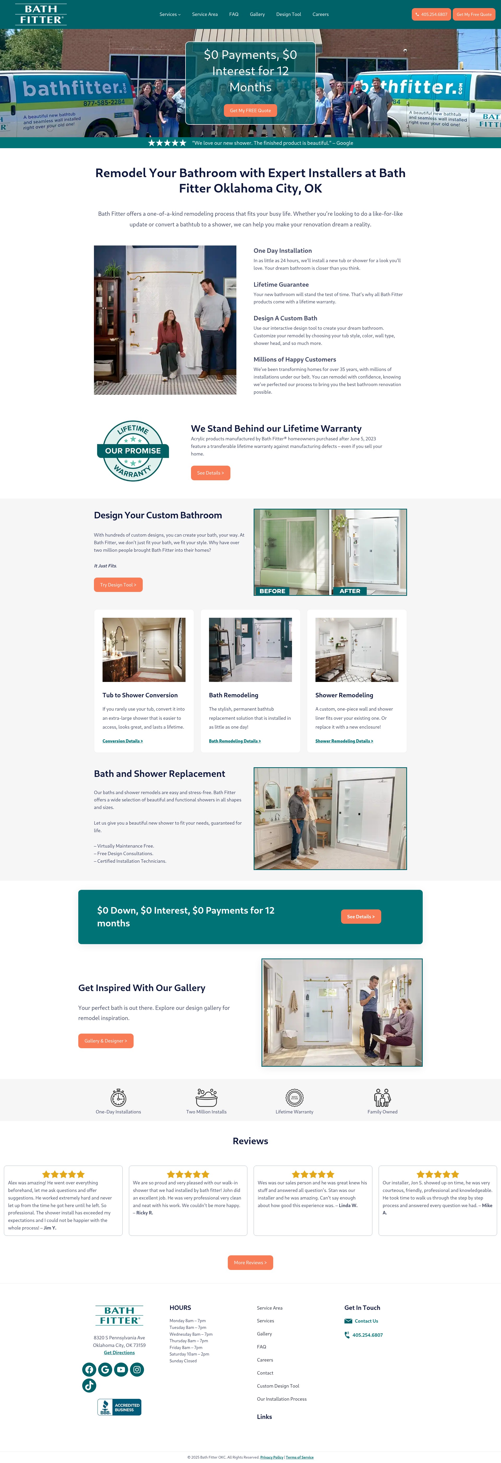 Screenshot of bathfitterokc.com