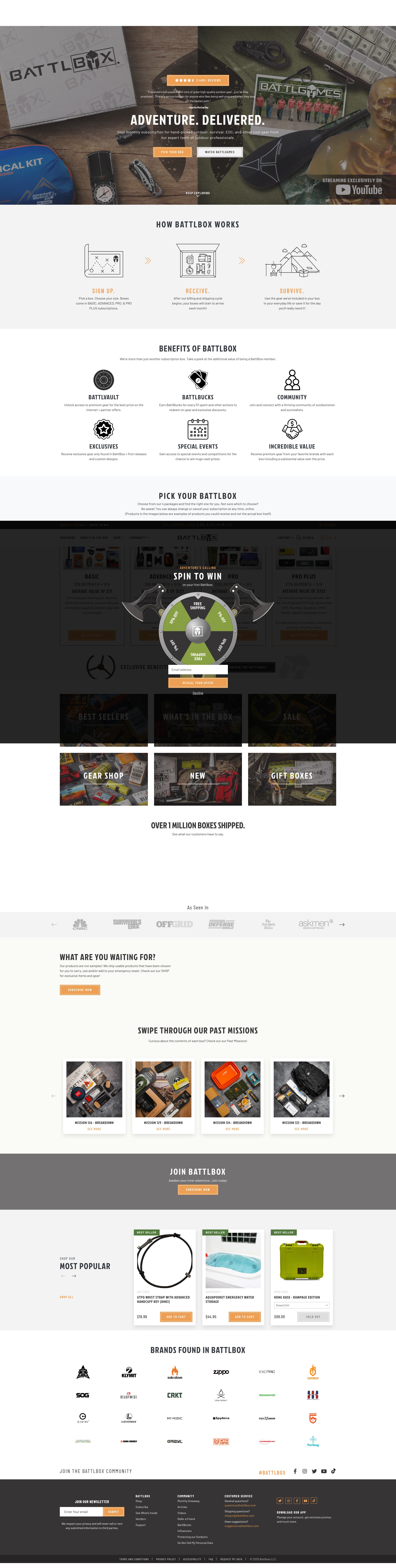 Screenshot of battlboxllc.myshopify.com