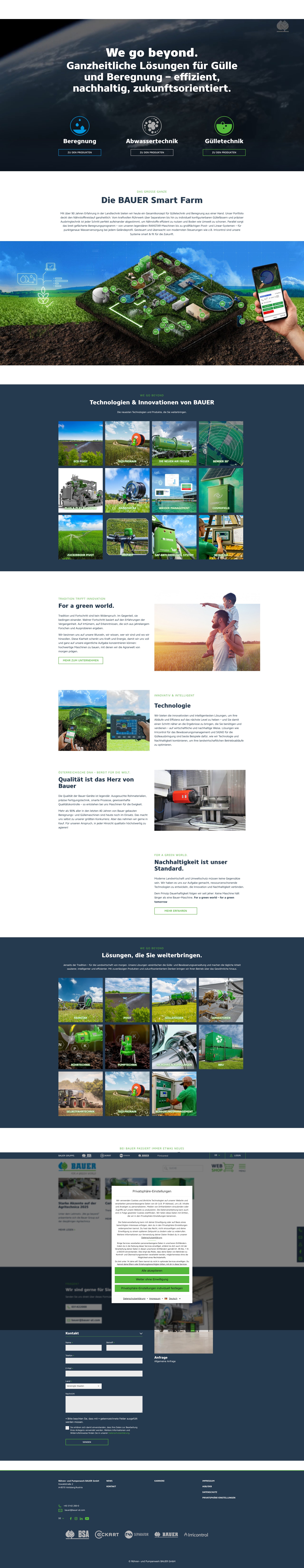 Screenshot of bauer-at.com