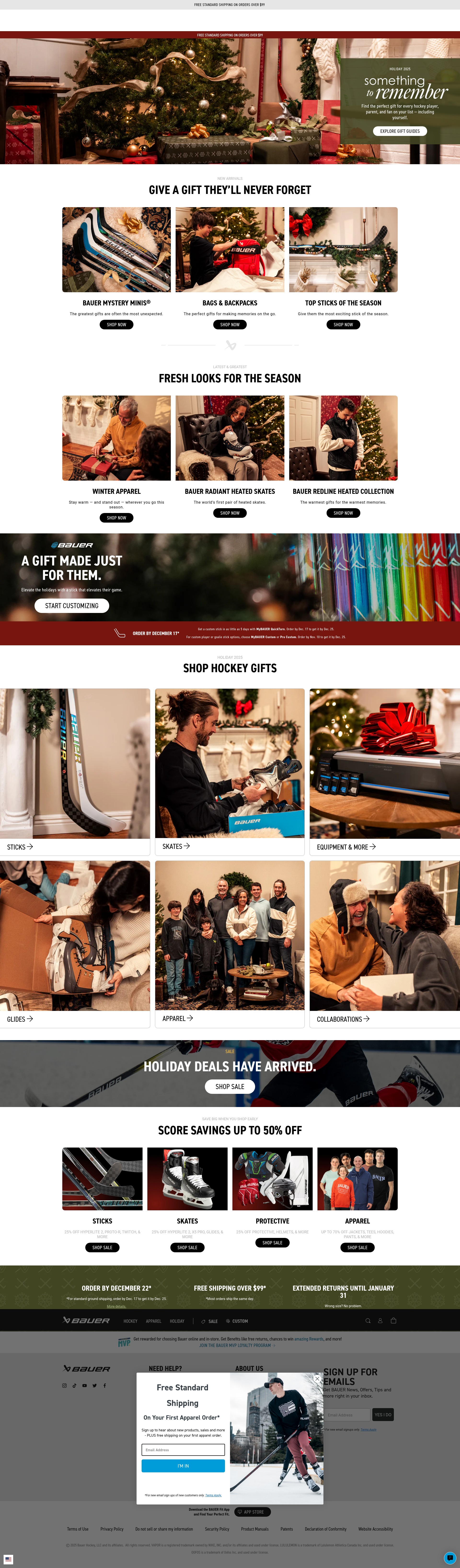 Screenshot of bauer.com