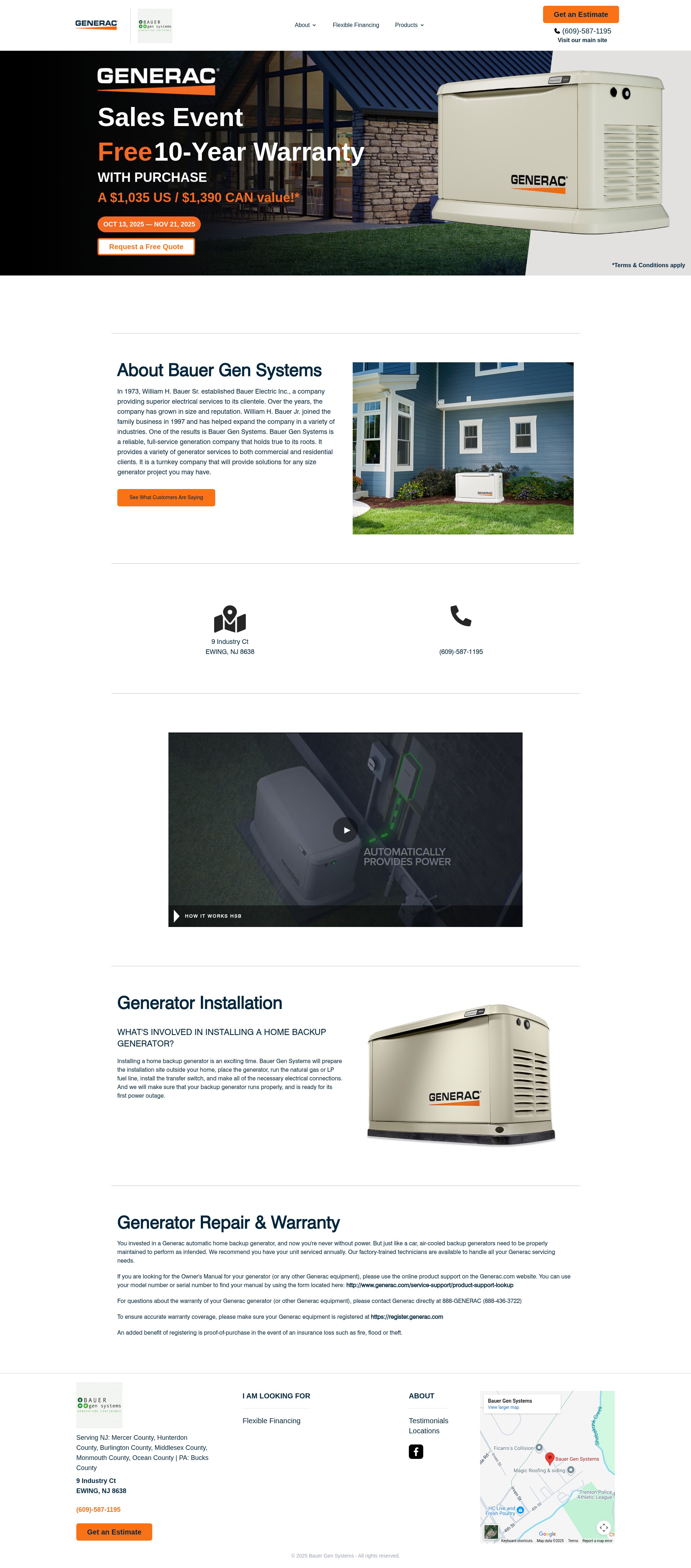 Screenshot of bauergensystems.com