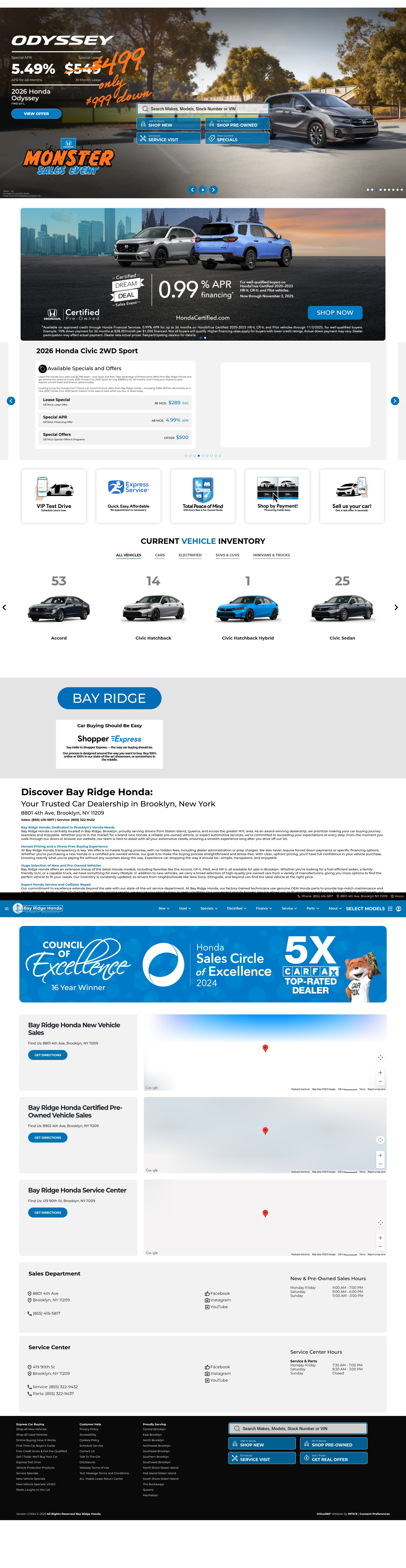 Screenshot of bayridgehonda.com