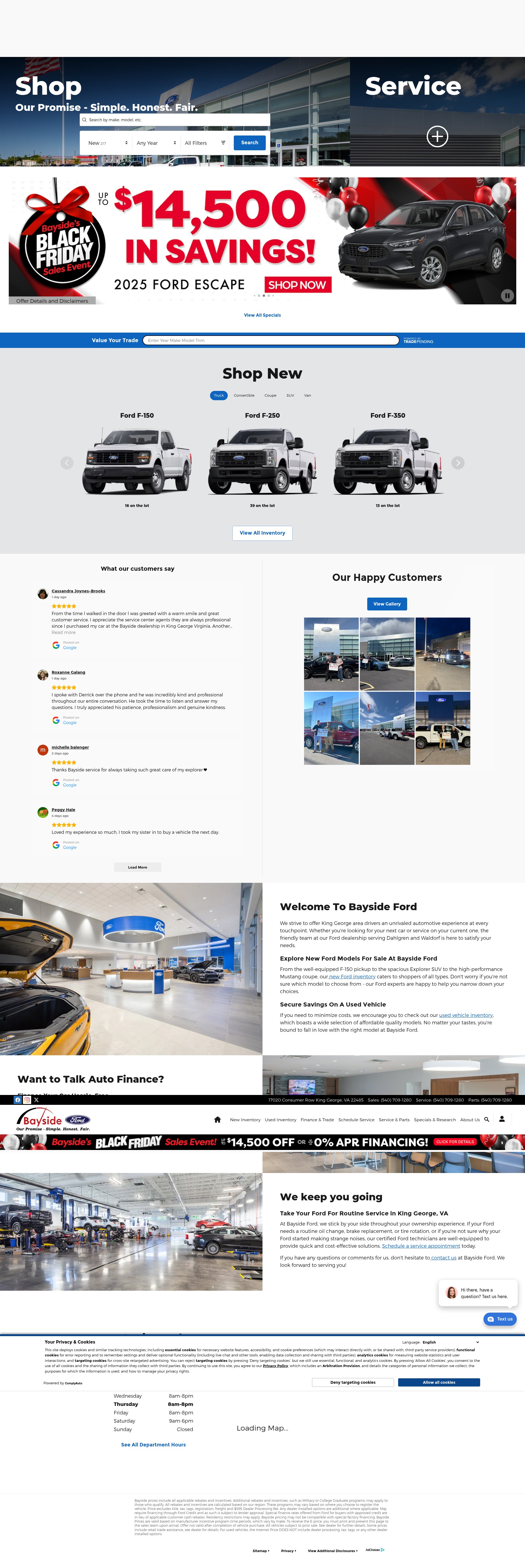 Screenshot of baysideford.com