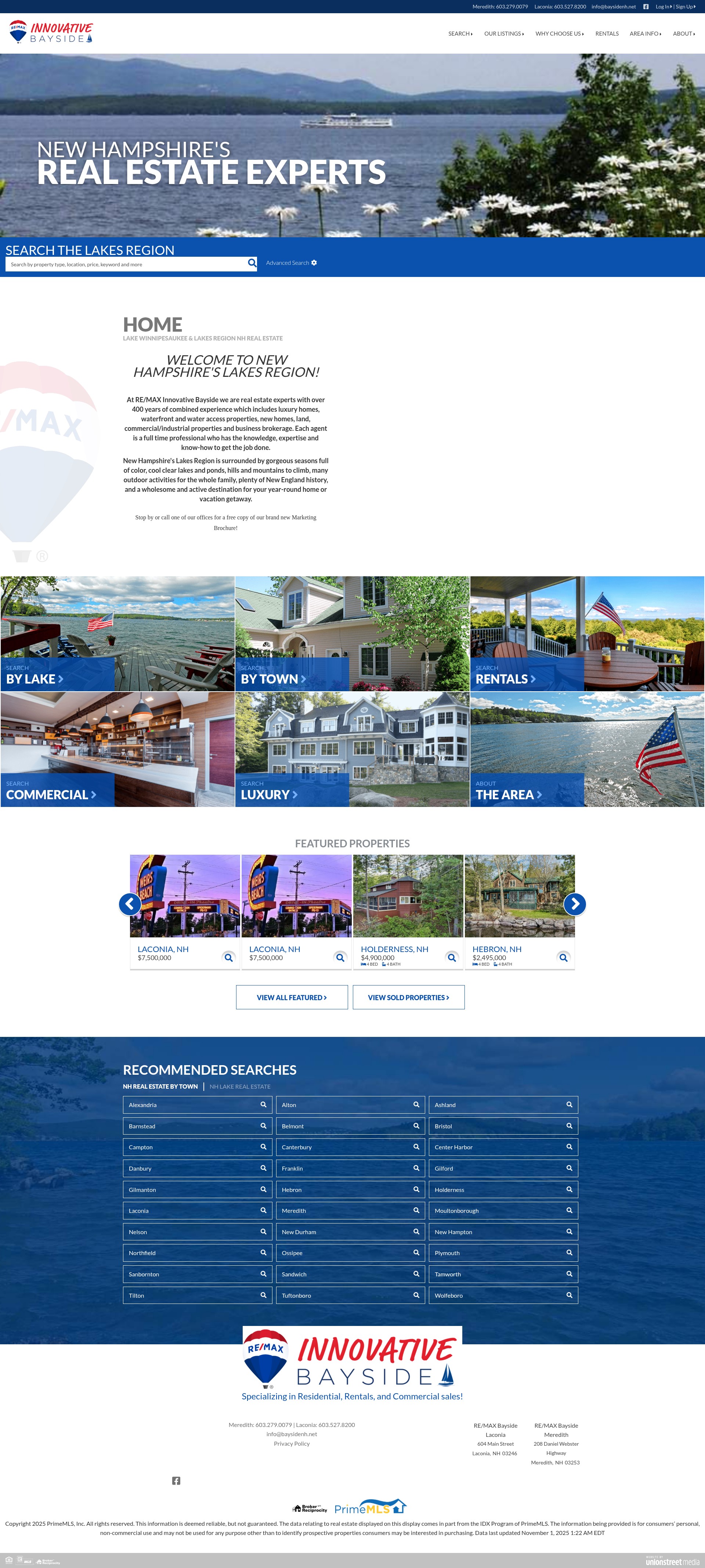 Screenshot of baysidenh.net