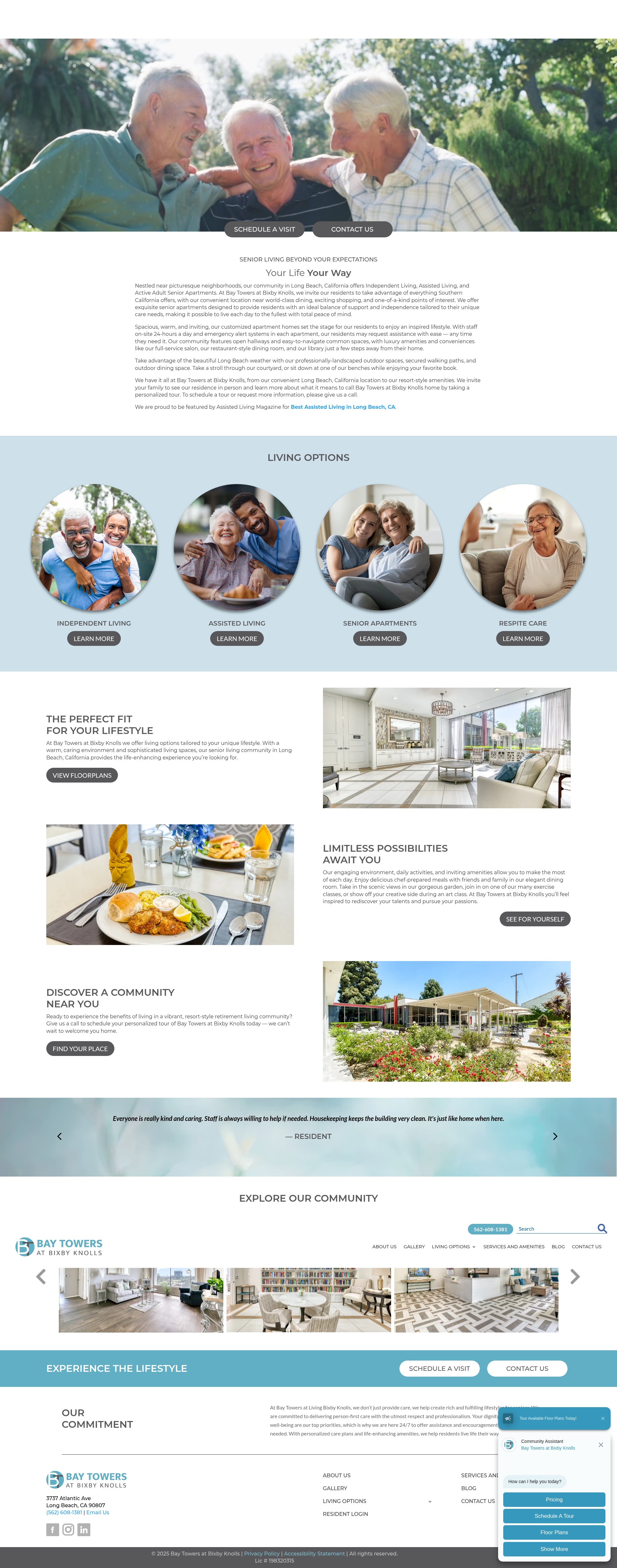 Screenshot of baytowersatbixbyknolls.com